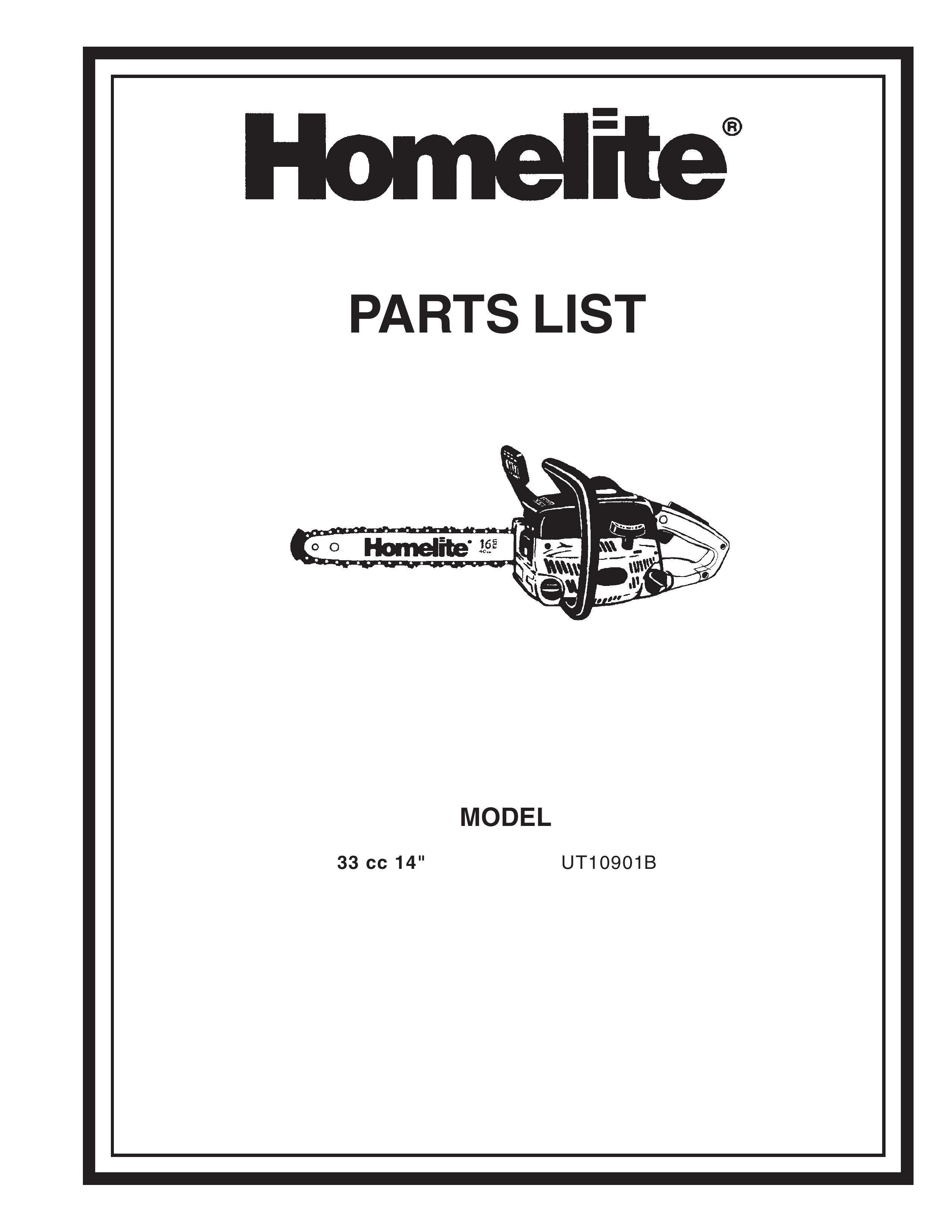 Homelite UT10901B Chainsaw User Manual
