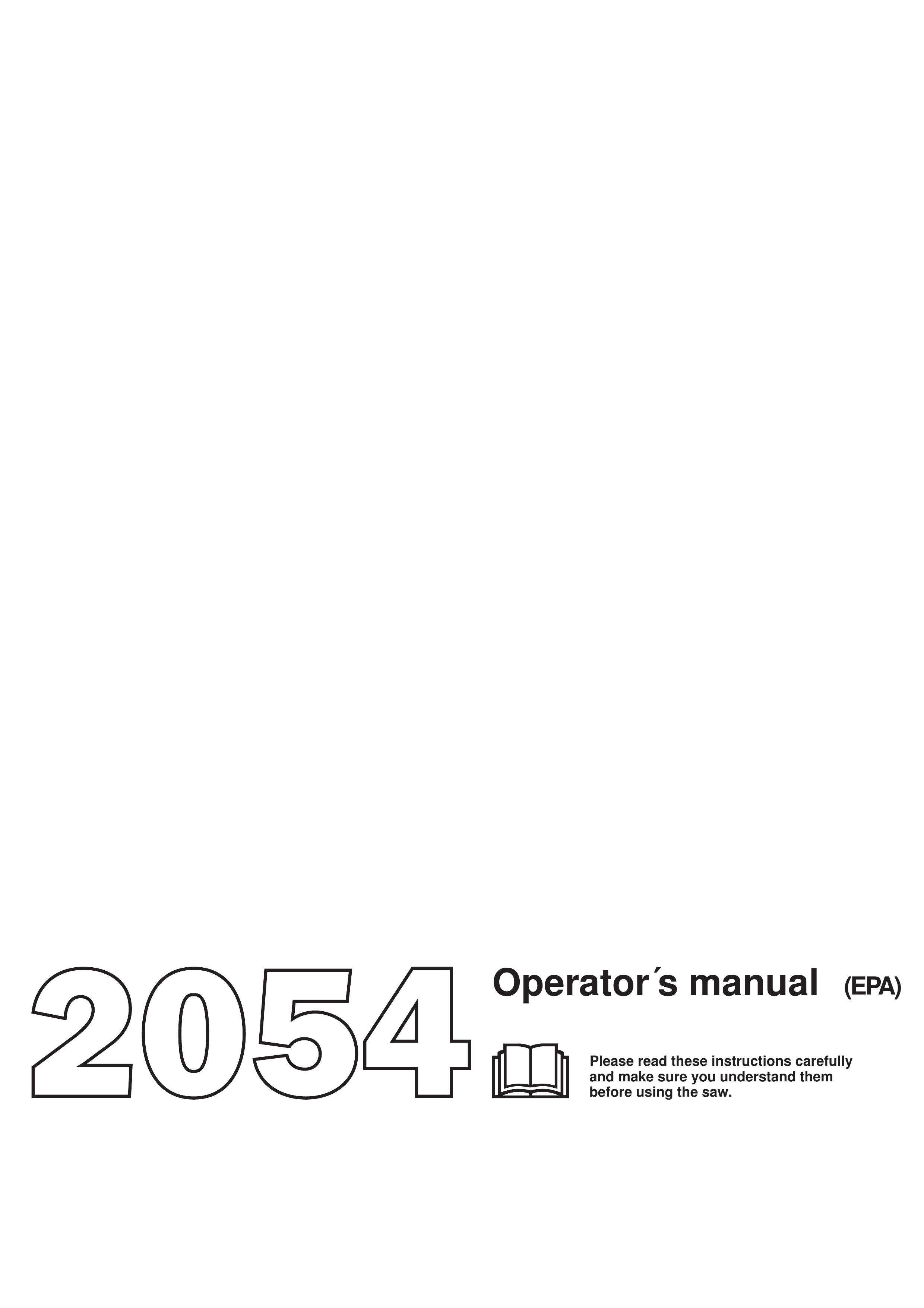 Jonsered 2054 Chainsaw User Manual