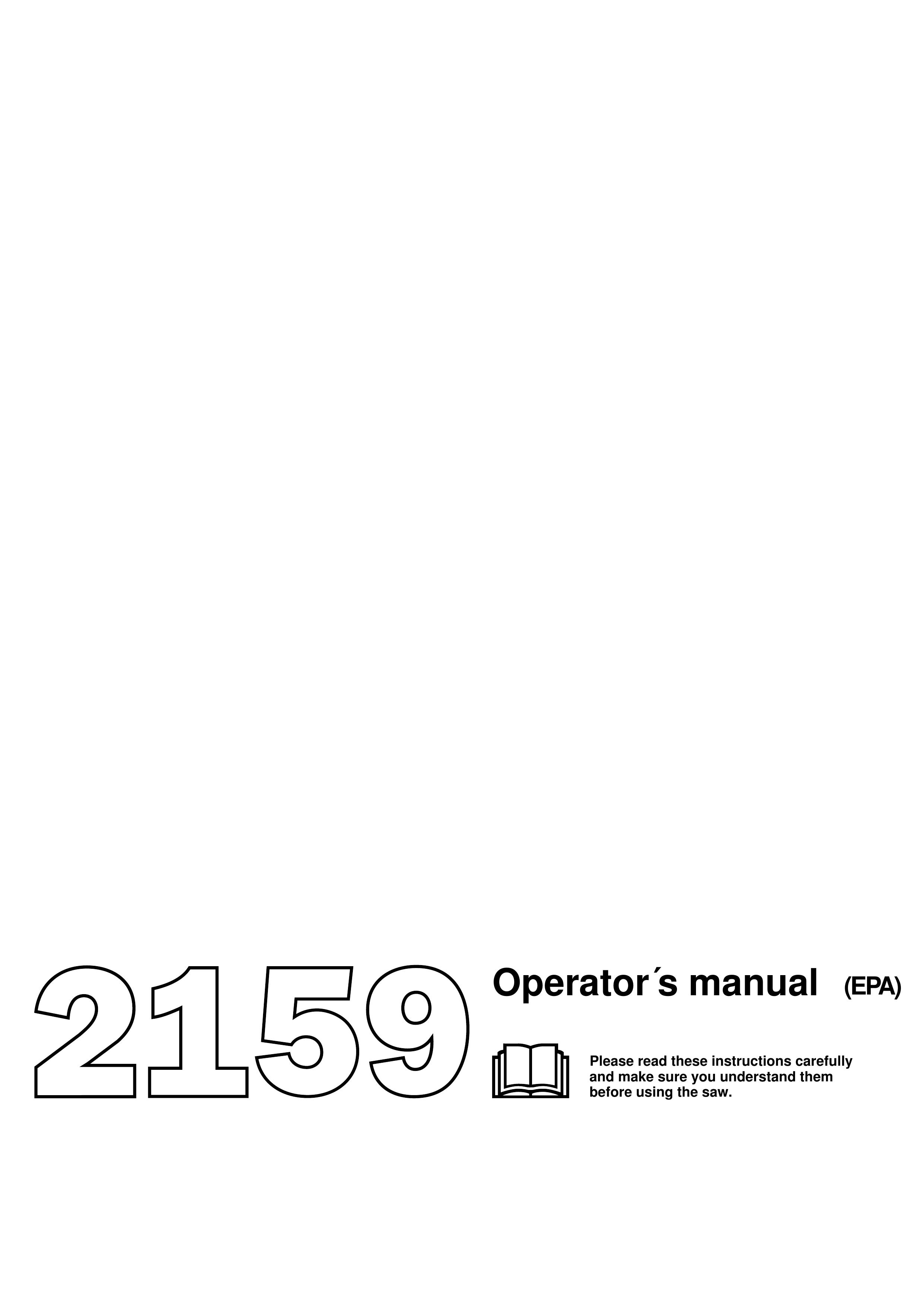 Jonsered 2159 Chainsaw User Manual
