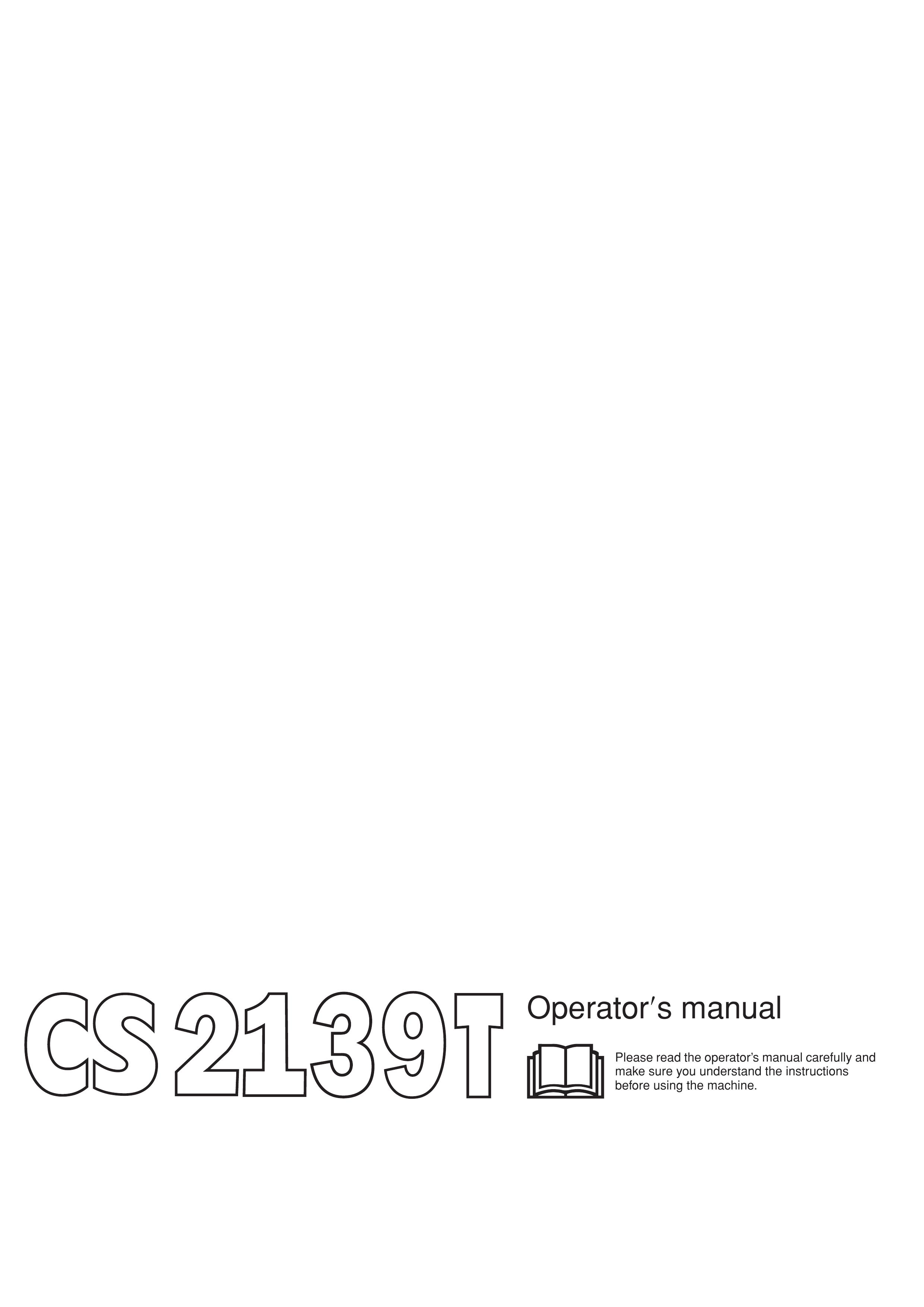 Jonsered CS 2139T Chainsaw User Manual