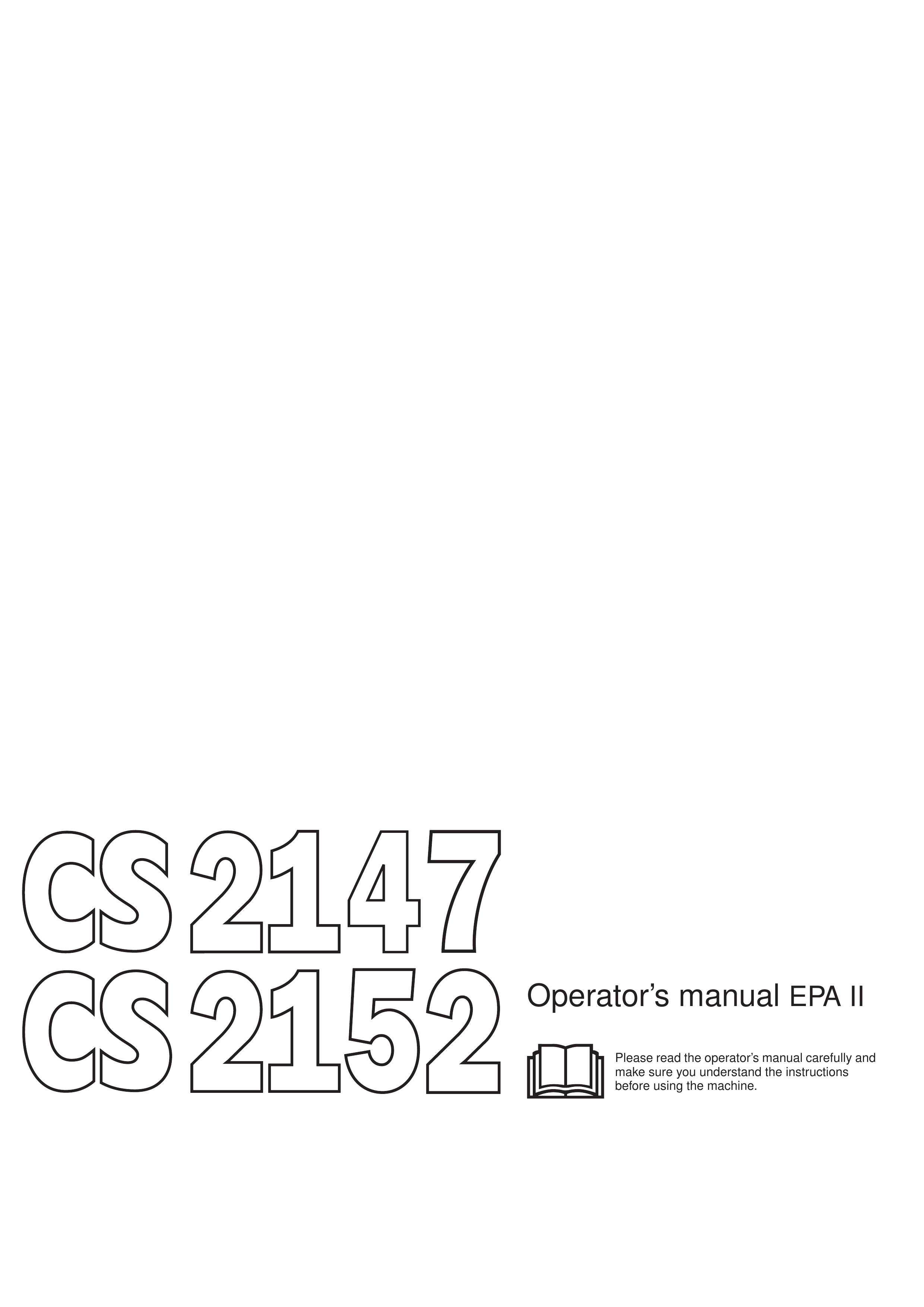 Jonsered CS 2152 Chainsaw User Manual