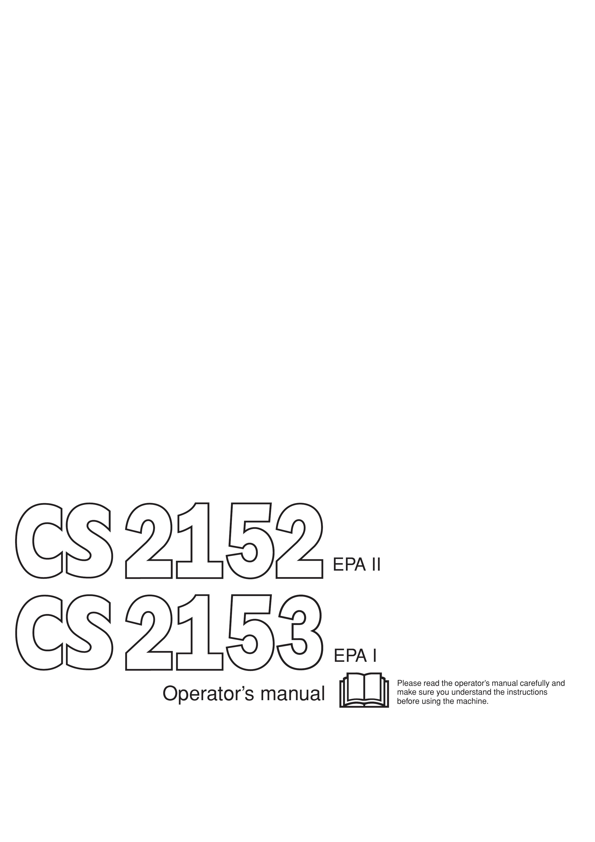 Jonsered CS 2153 Chainsaw User Manual