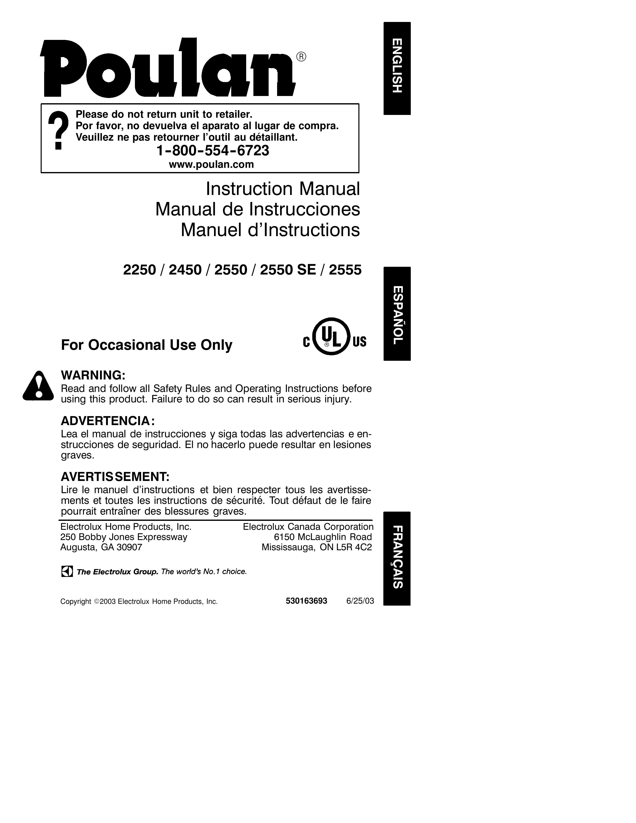 Poulan 2003-06 Chainsaw User Manual