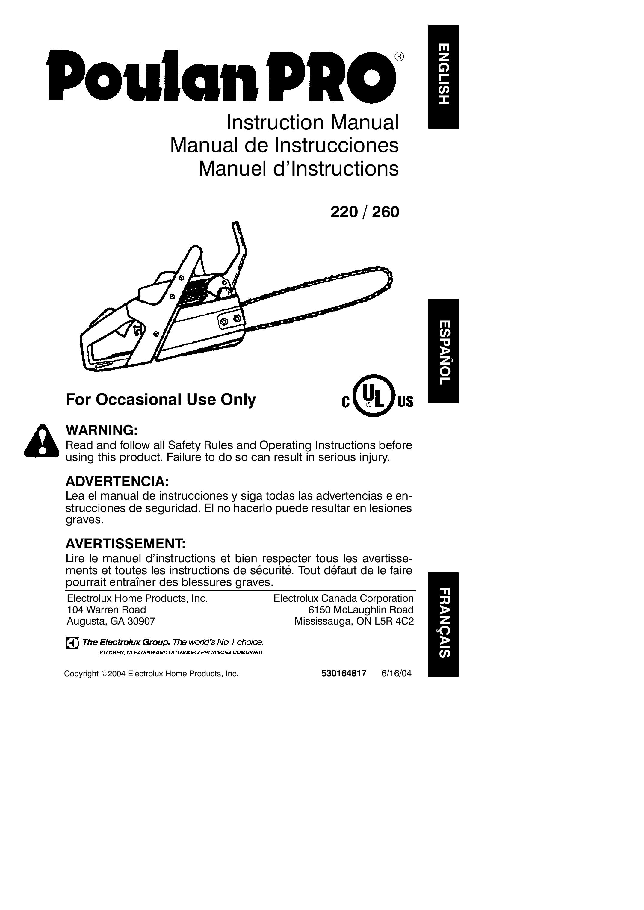 Poulan 2004-06 Chainsaw User Manual