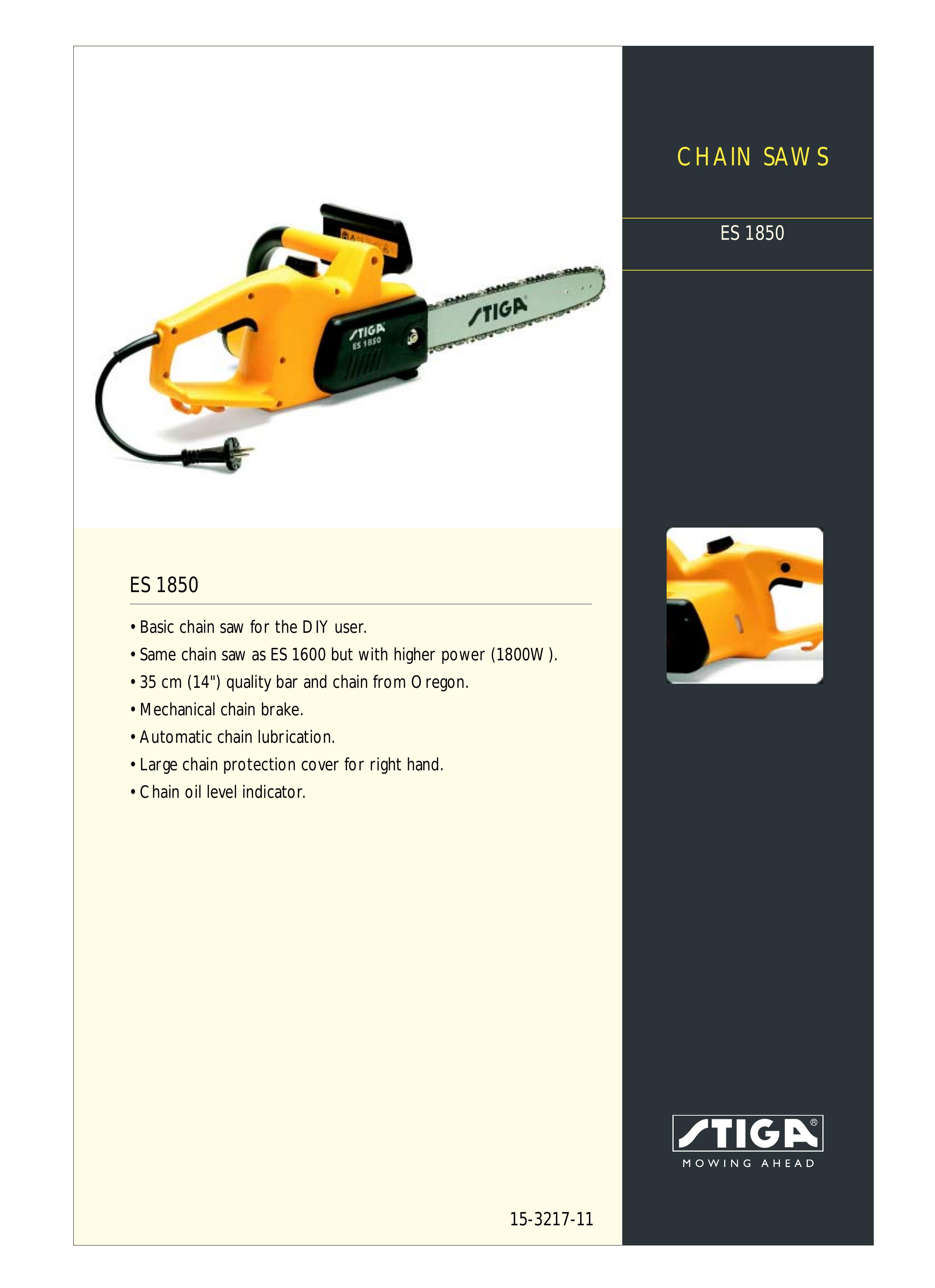 Stiga ES 1850 Chainsaw User Manual