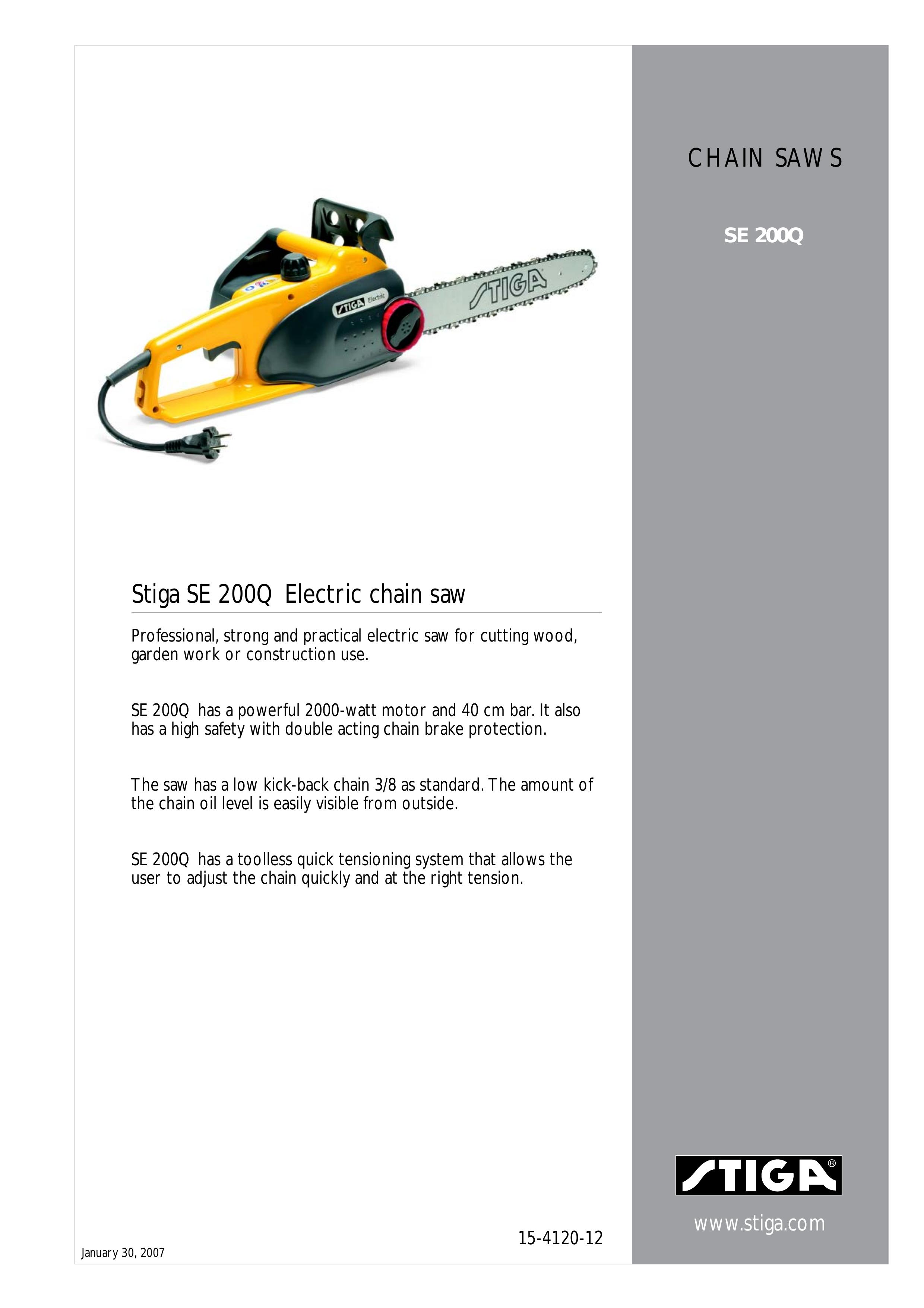 Stiga SE 200Q Chainsaw User Manual
