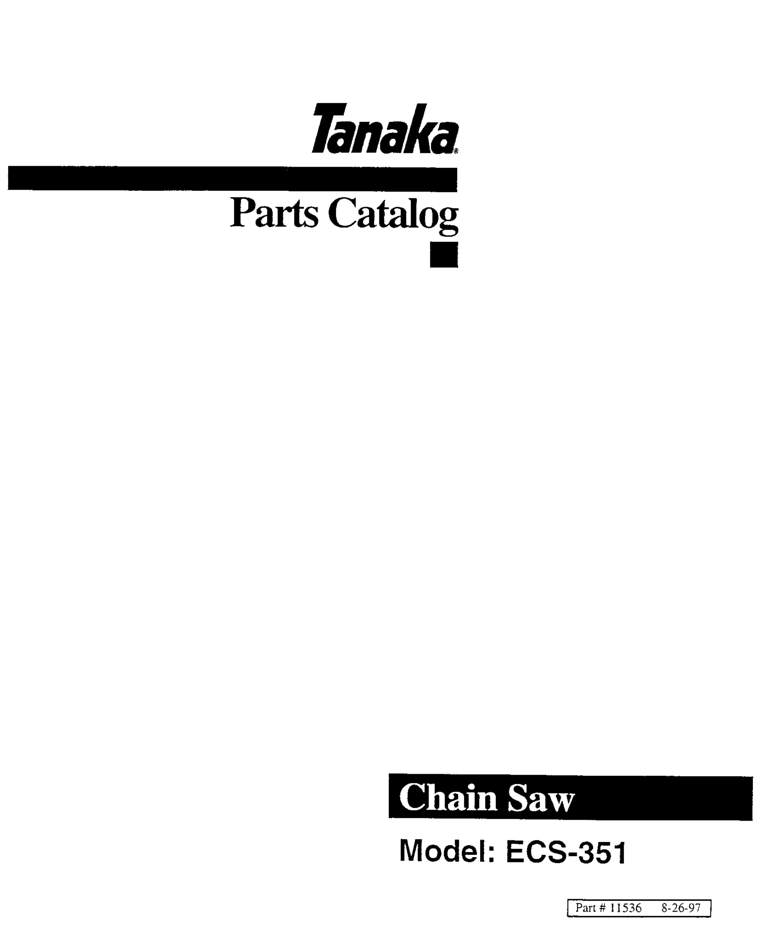 Tanaka ECS-351 Chainsaw User Manual