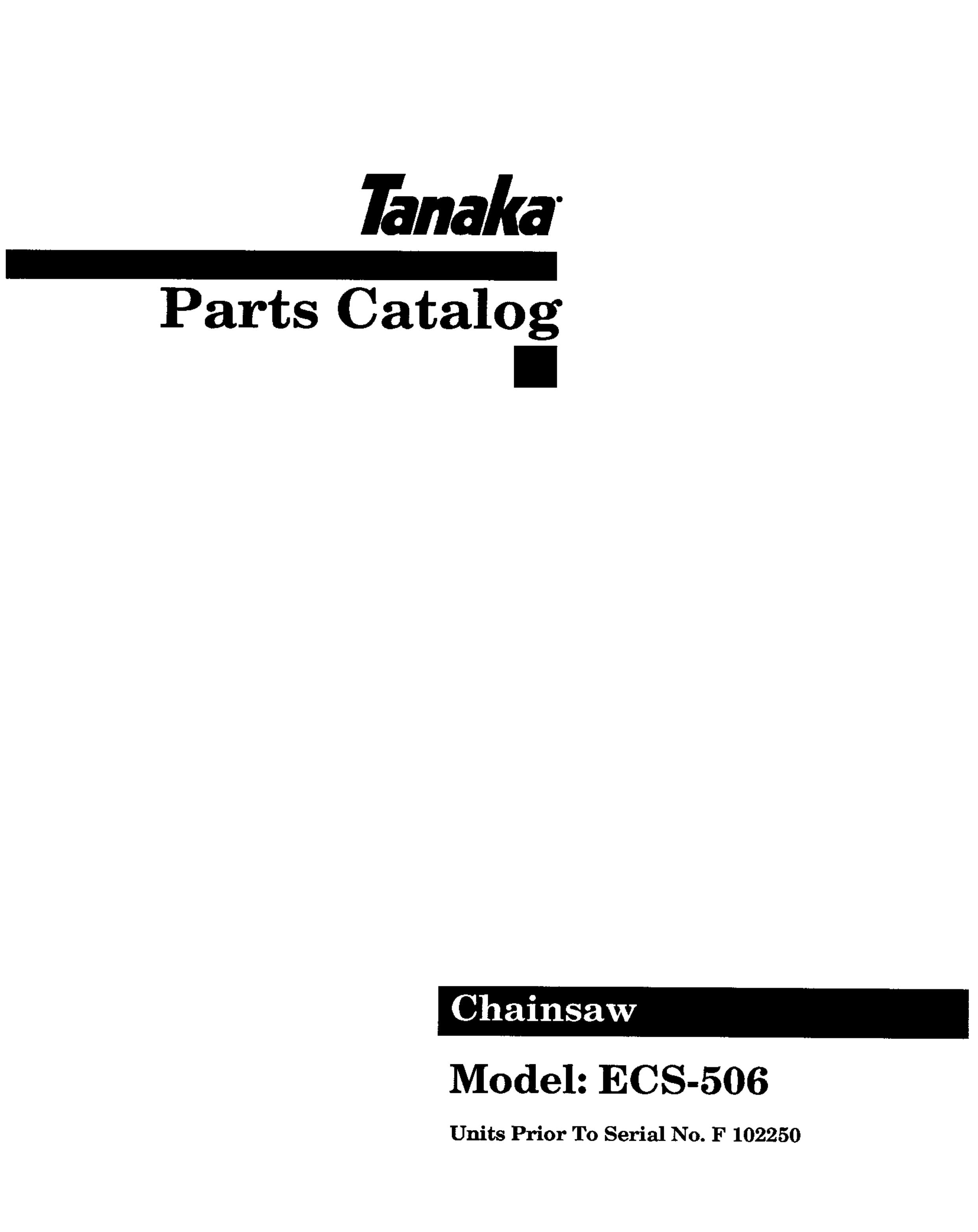 Tanaka ECS-506 Chainsaw User Manual