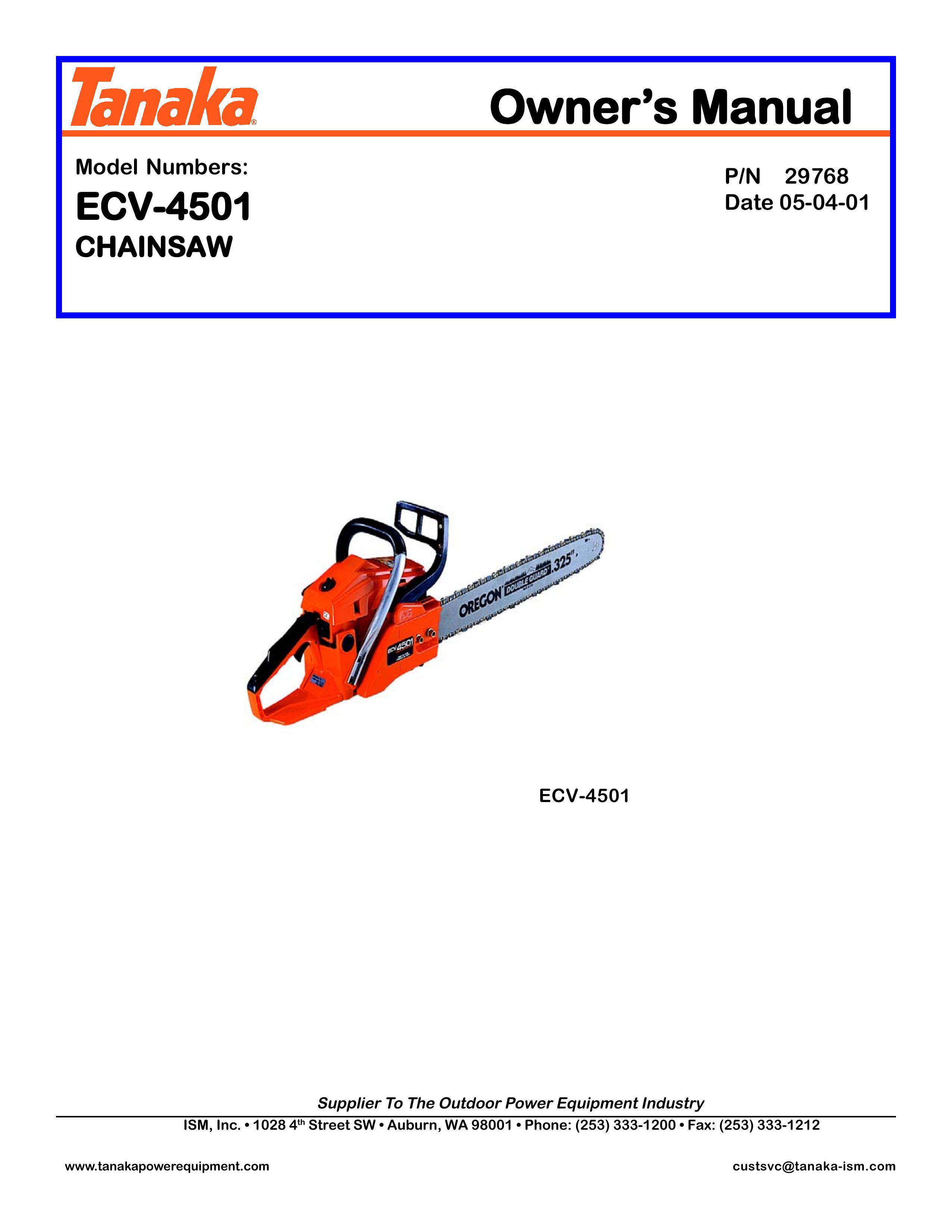 Tanaka ECV-4501 Chainsaw User Manual