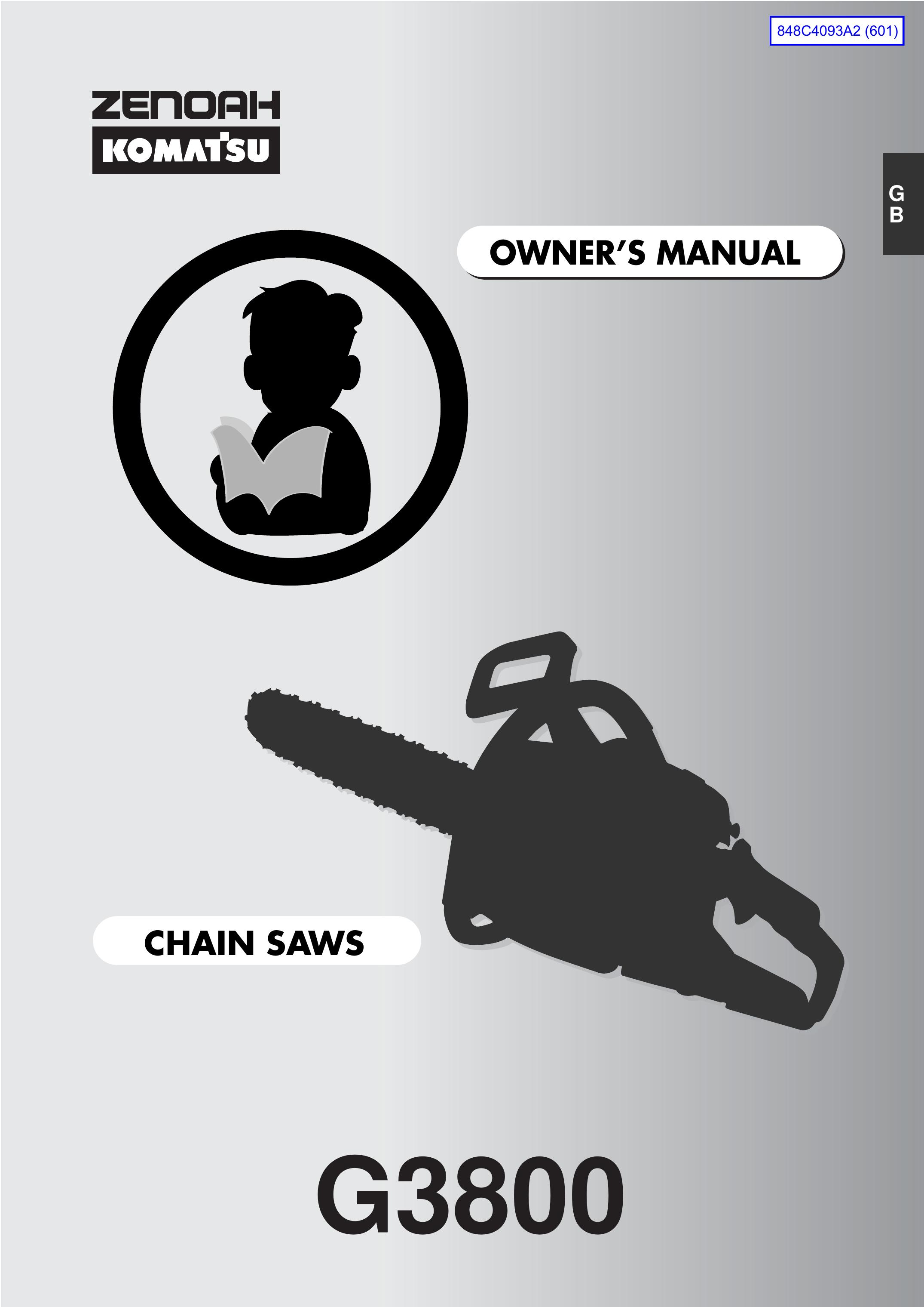 Zenoah G3800 Chainsaw User Manual
