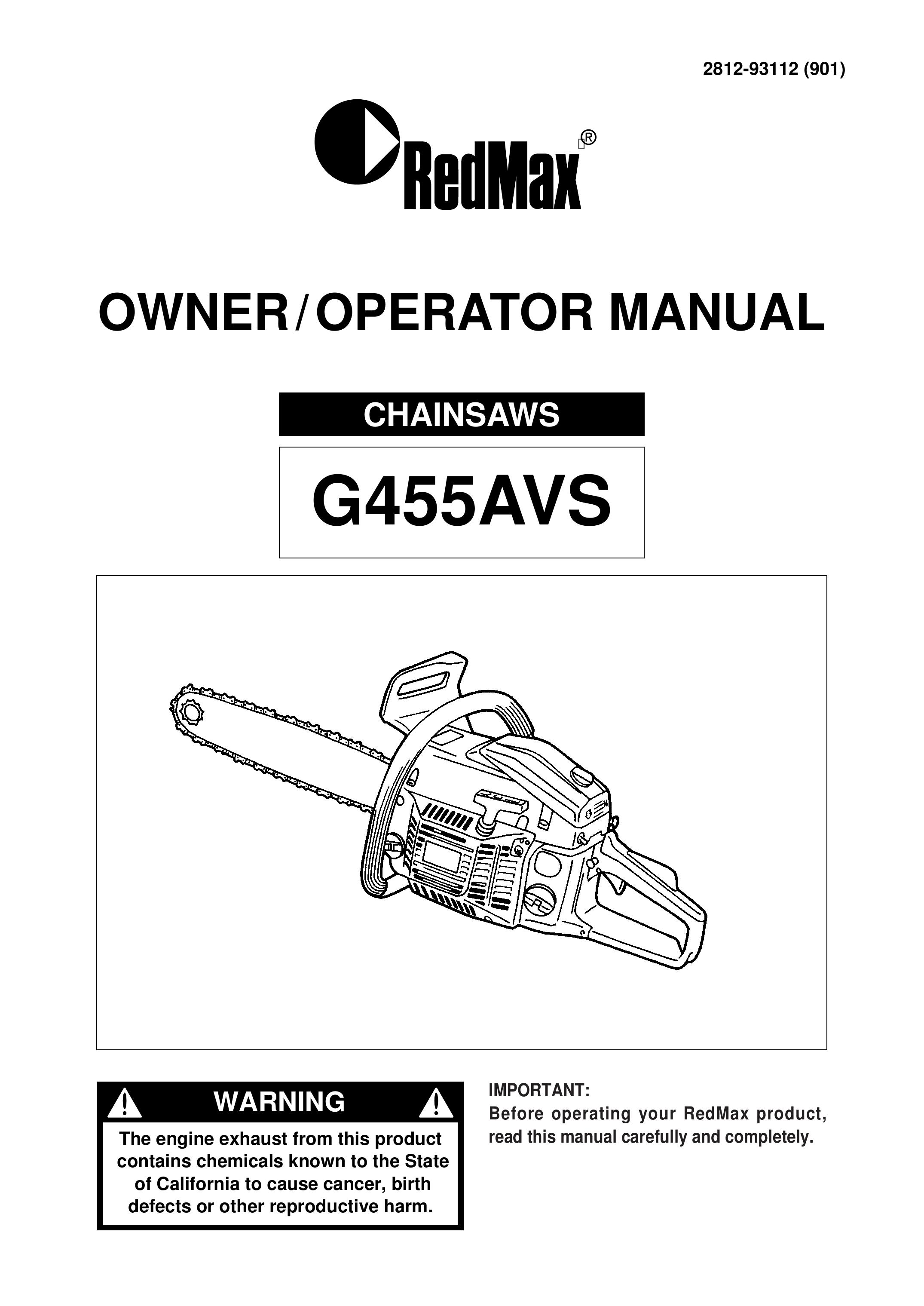 Zenoah G455AVS Chainsaw User Manual