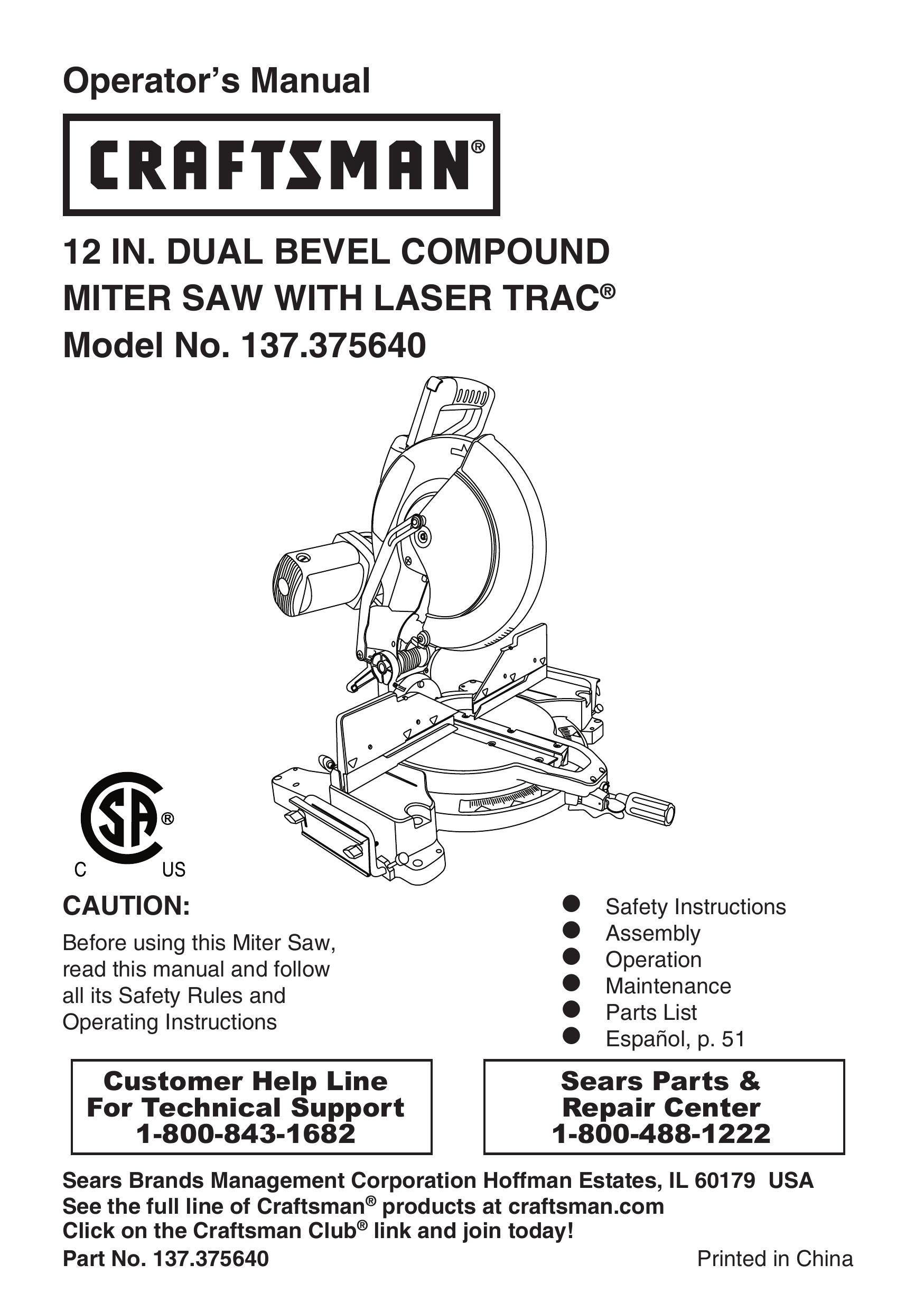 Craftsman 137.37564 Chainsaw Sharpener User Manual