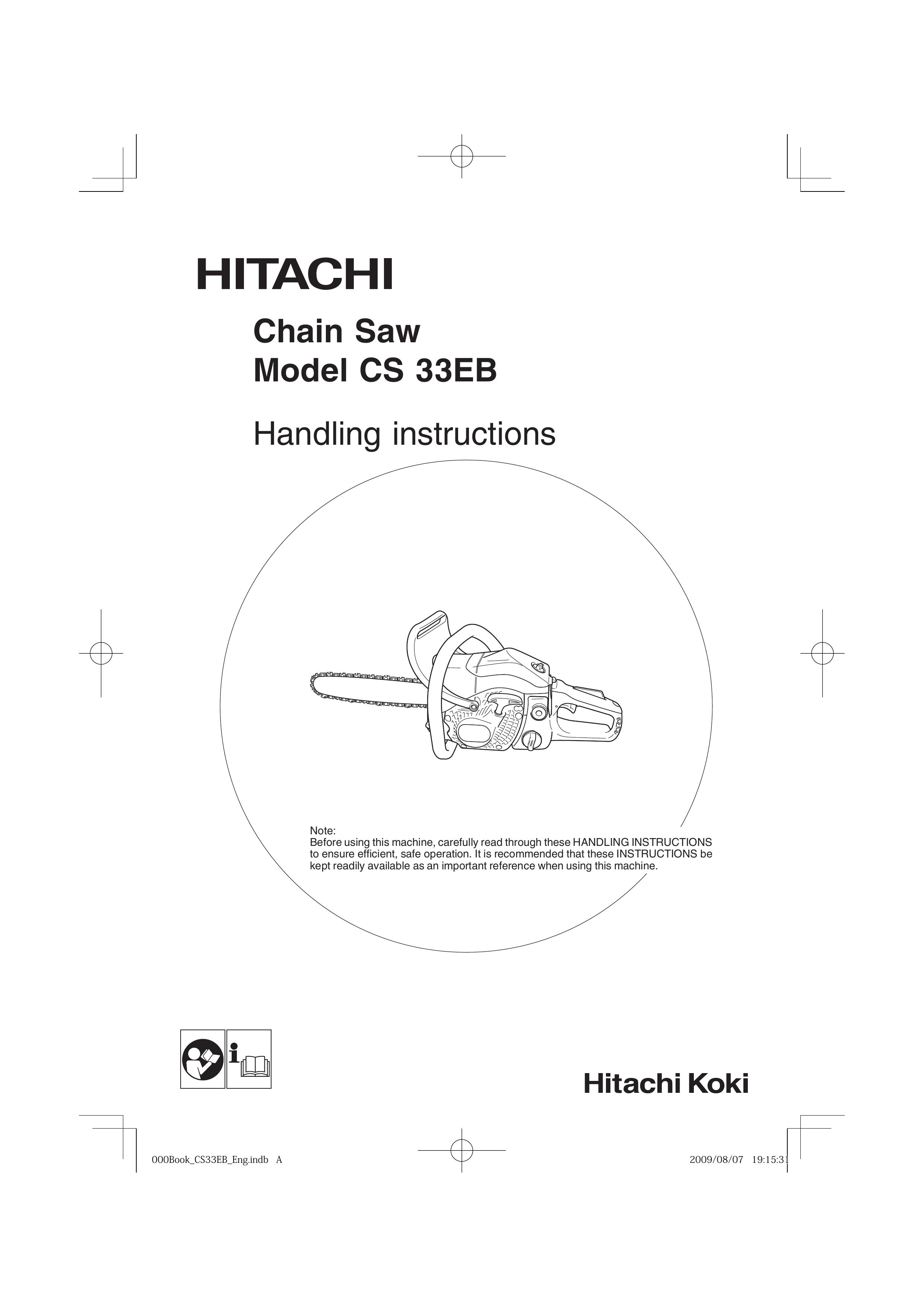 Hitachi CS 33EB Chainsaw Sharpener User Manual