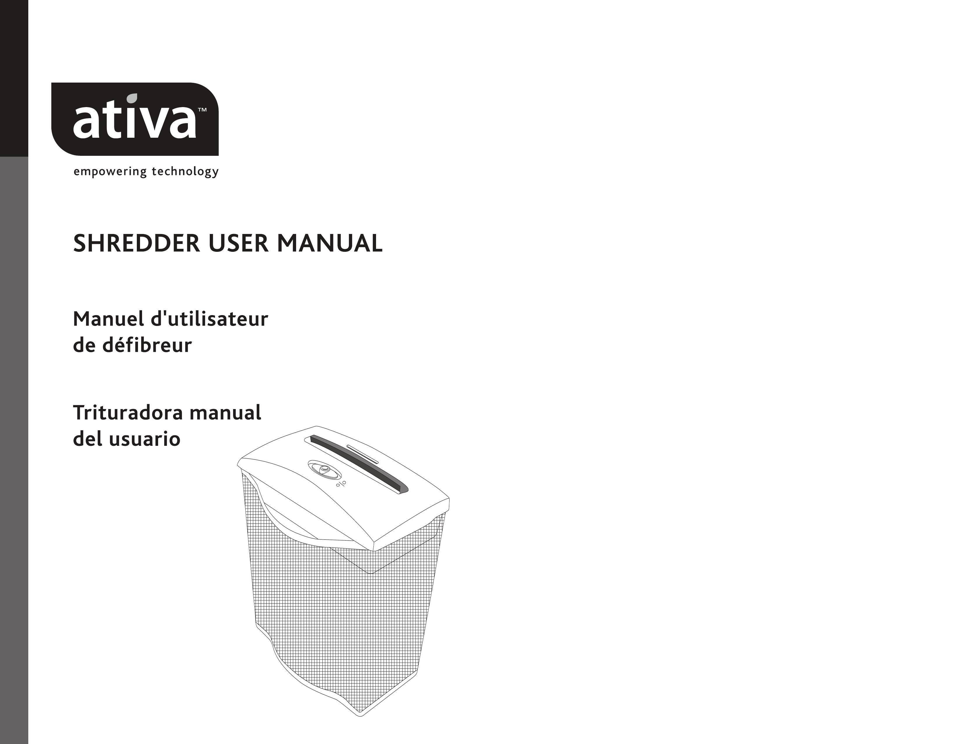 Ativa CS2171 Chipper User Manual
