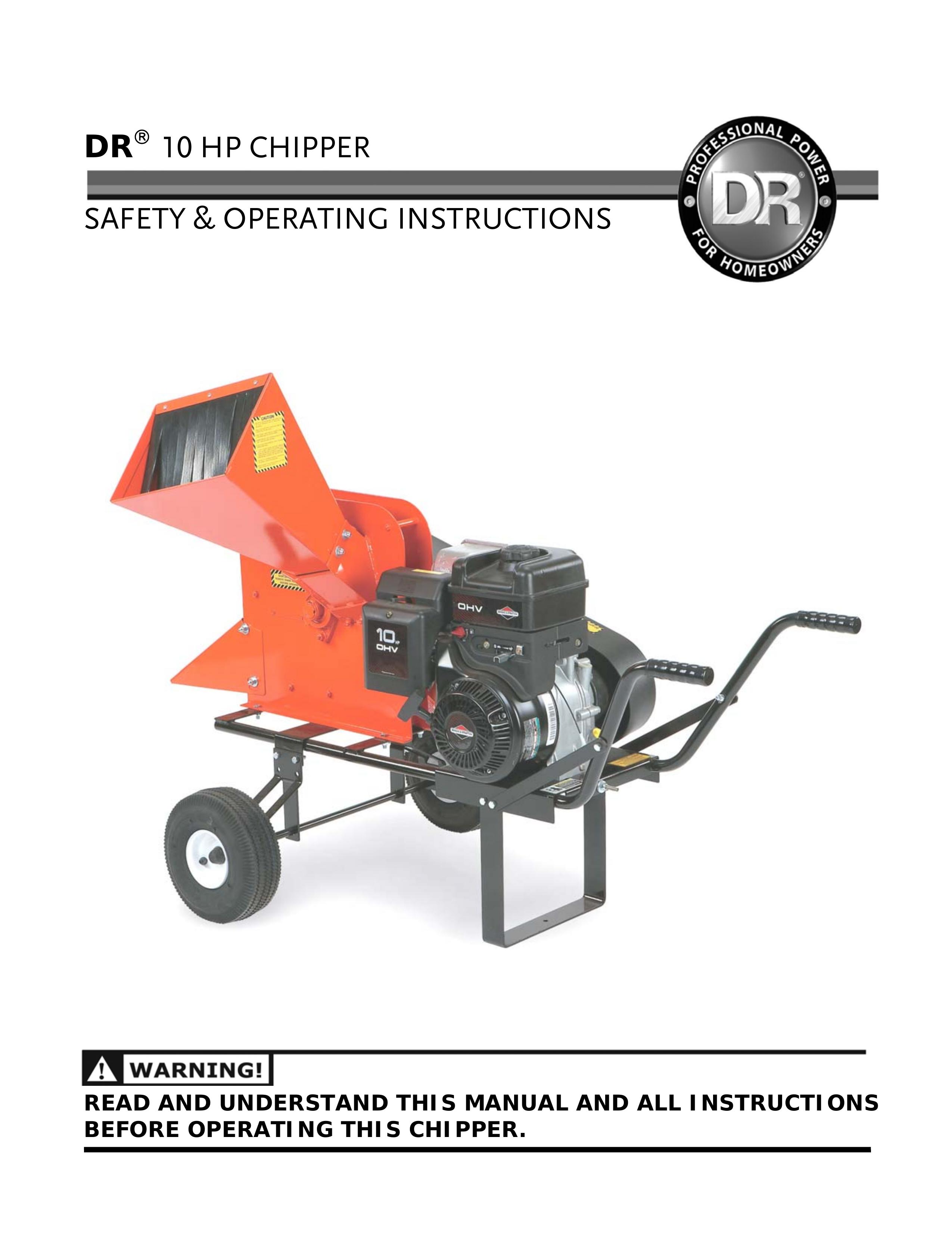Country Home Products 10 HP Chipper User Manual
