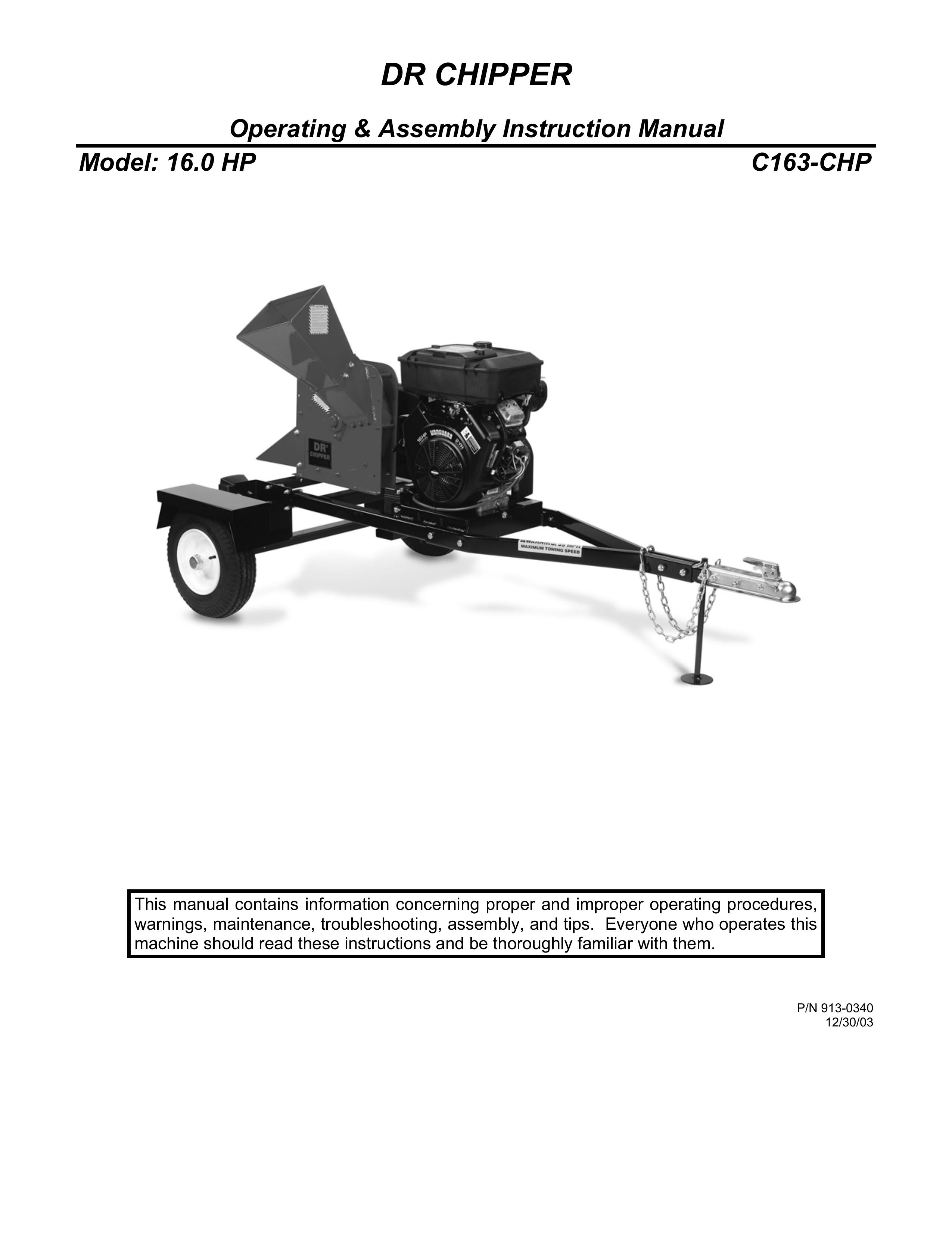 Country Home Products C163-CHP Chipper User Manual