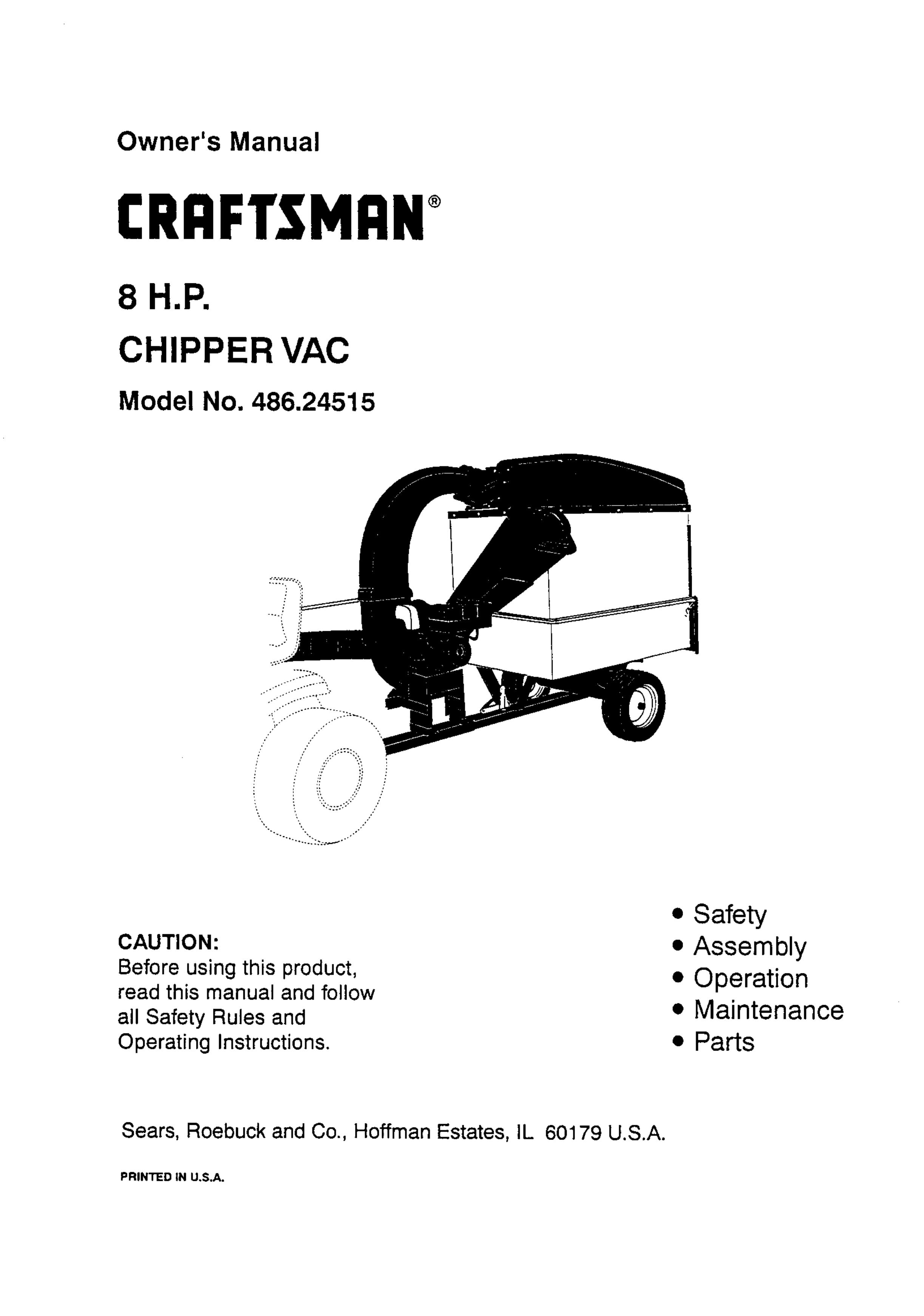 Craftsman 486.24515 Chipper User Manual