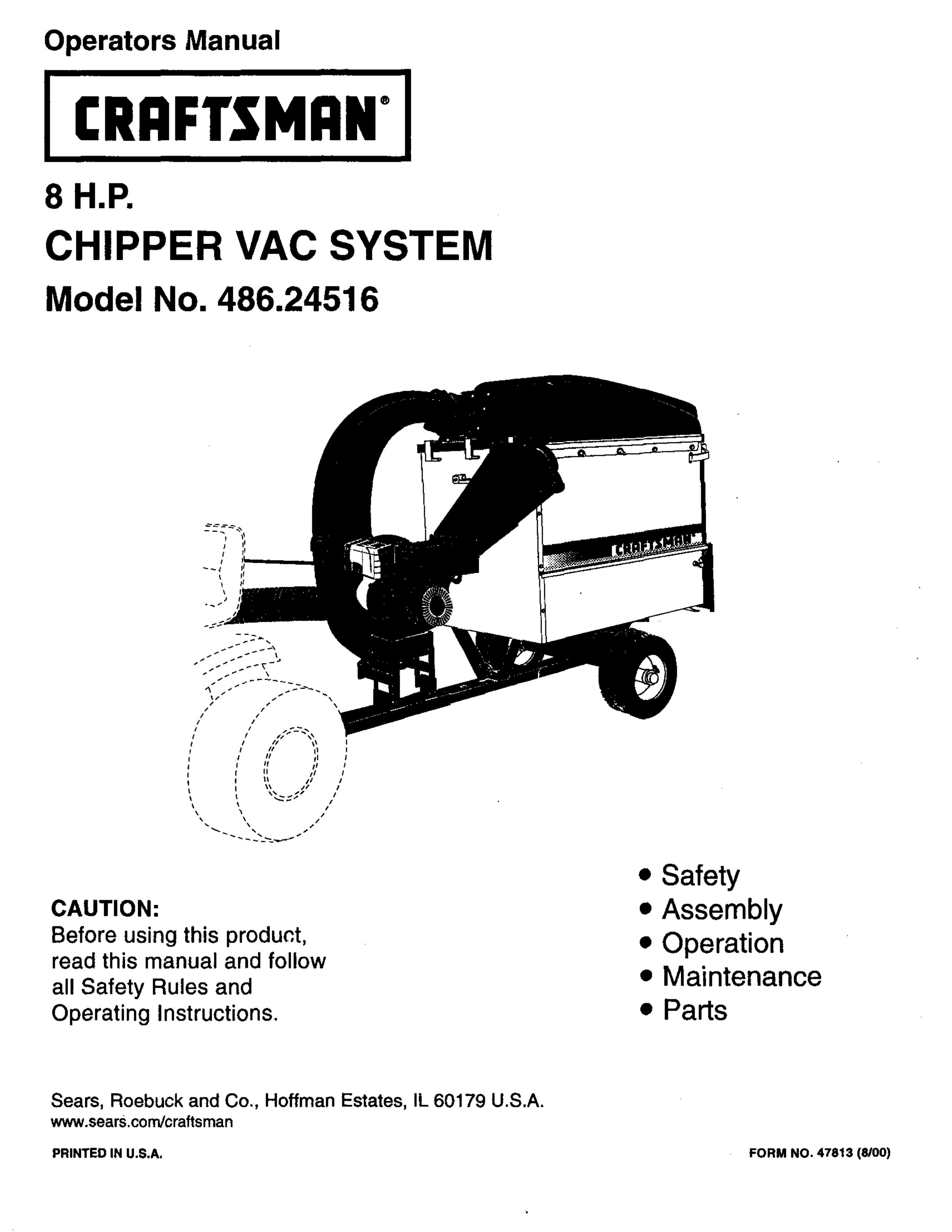 Craftsman 486.24516 Chipper User Manual