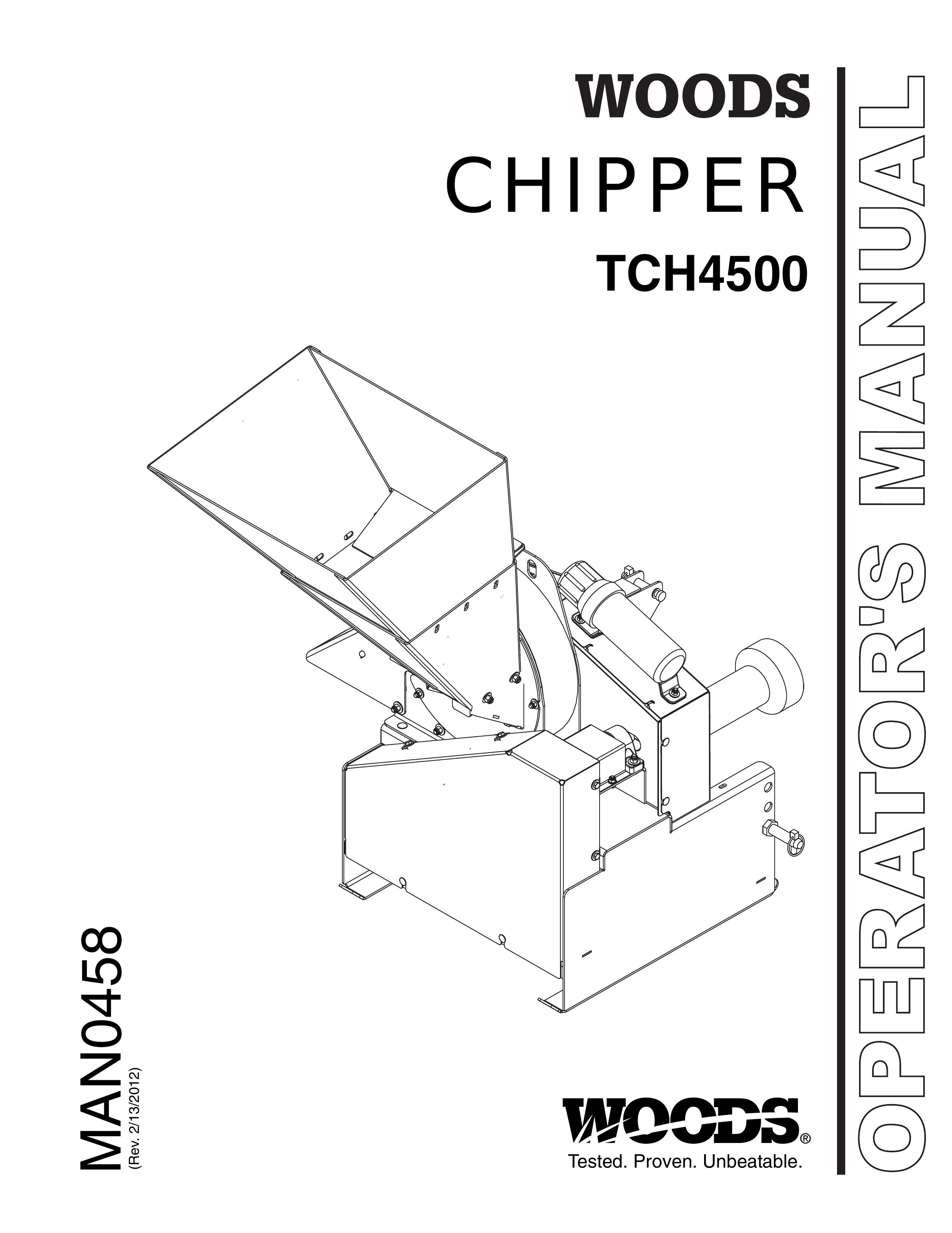Woods Equipment TCH4500 Chipper User Manual