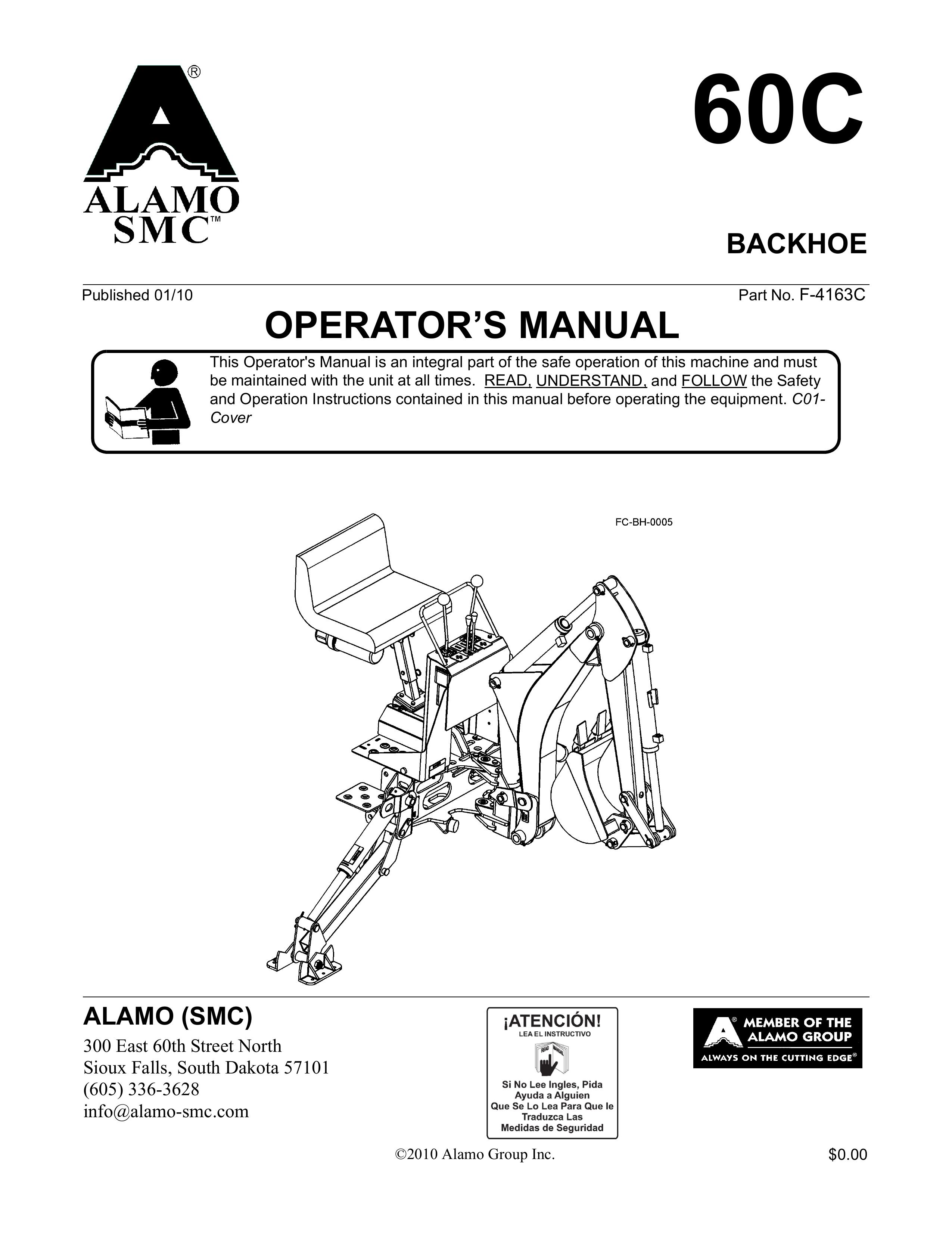 Alamo 60C Compact Excavator User Manual