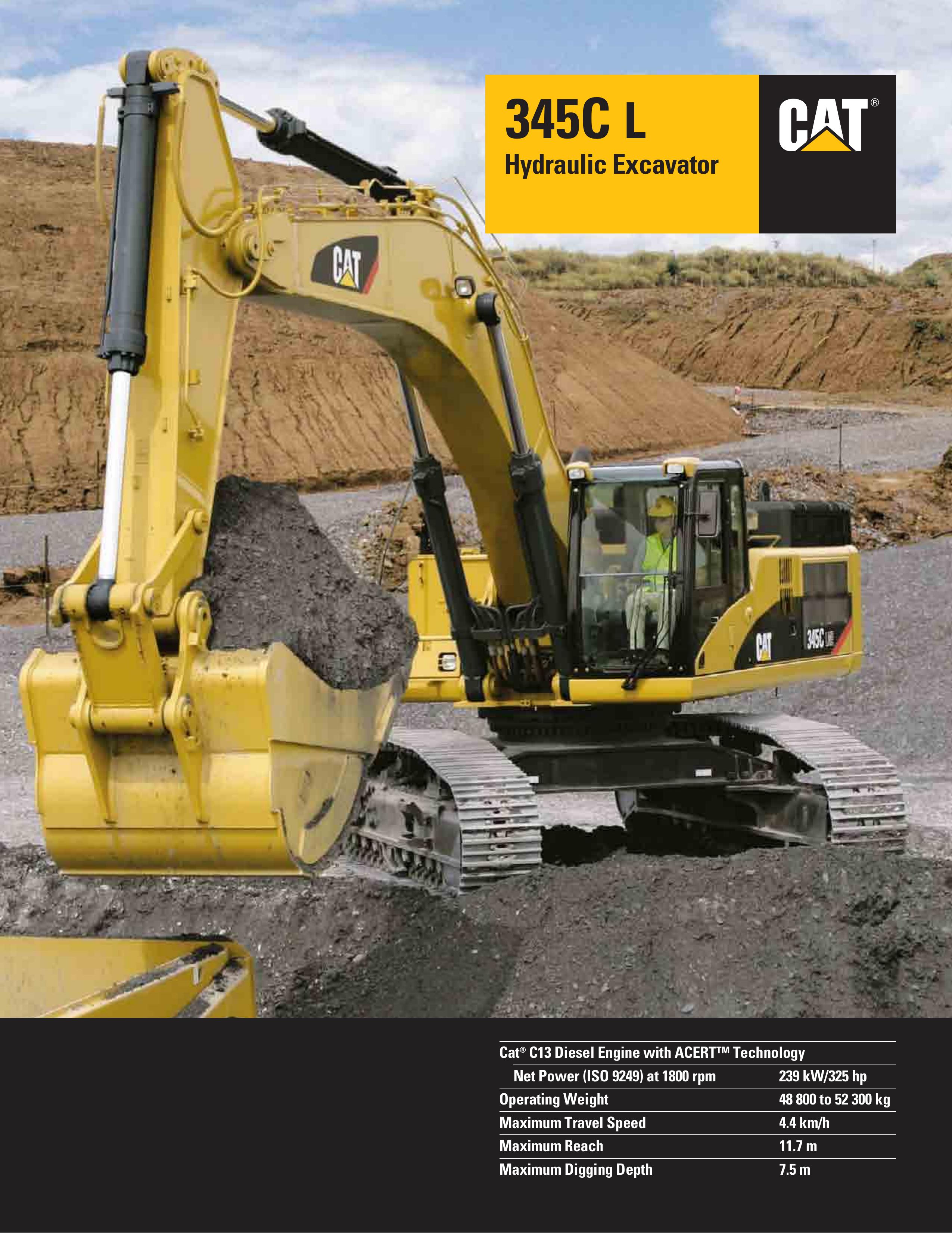 CAT 345C L Compact Excavator User Manual