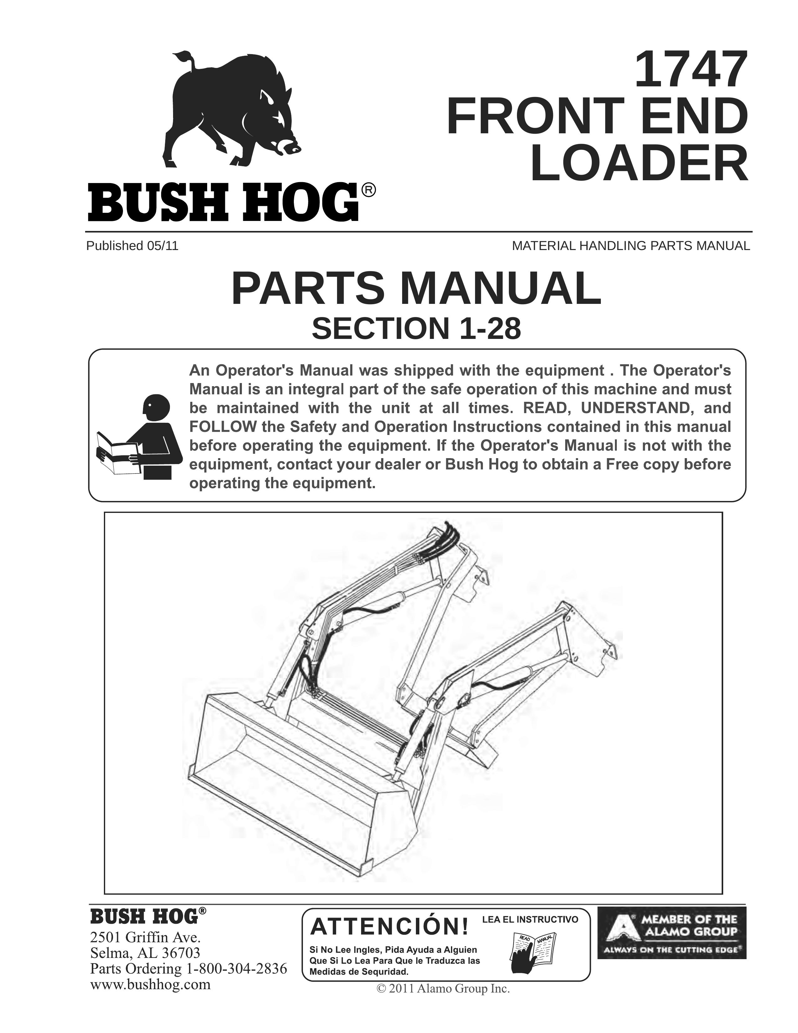Bush Hog 1747 Compact Loader User Manual