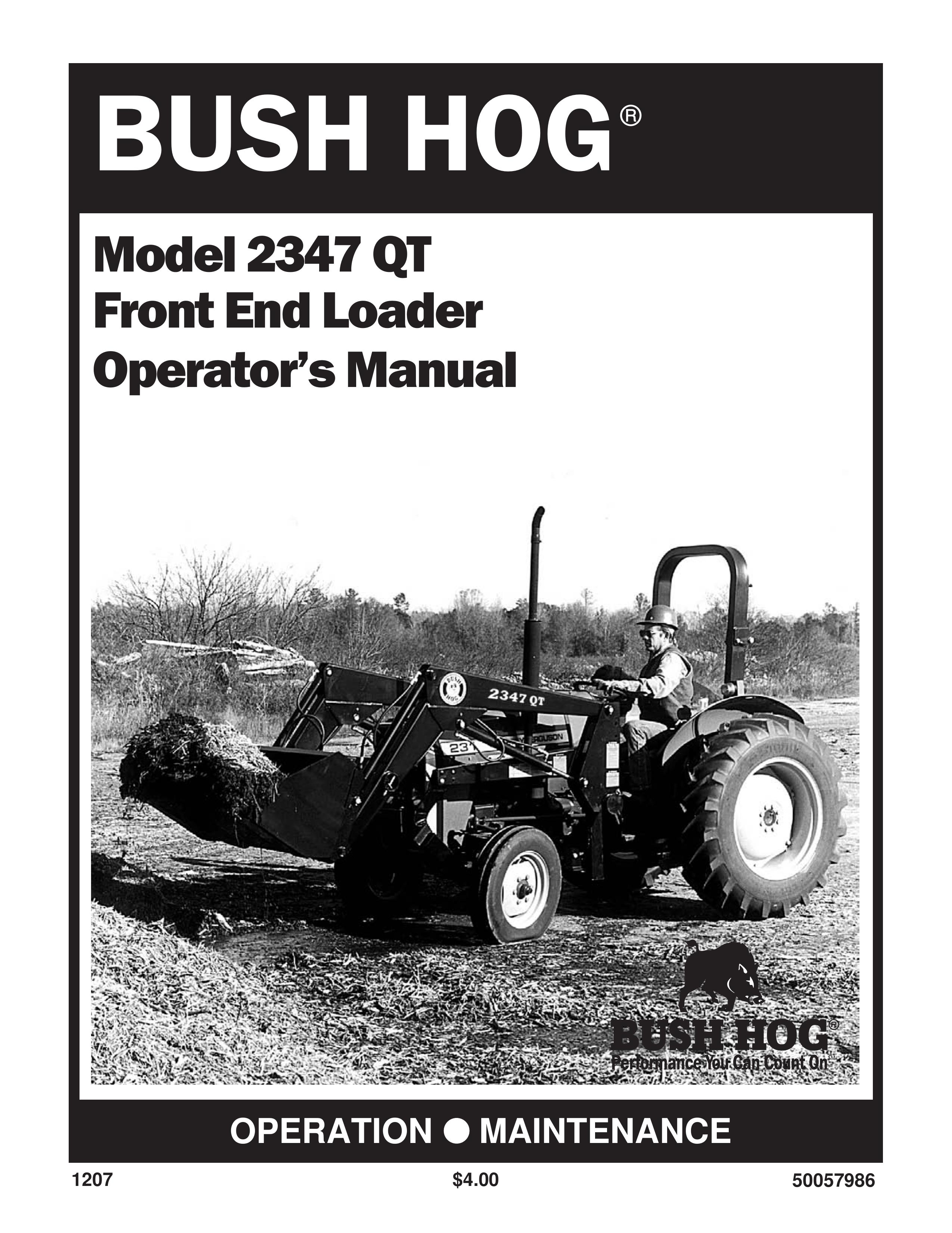 Bush Hog 2347 QT Compact Loader User Manual