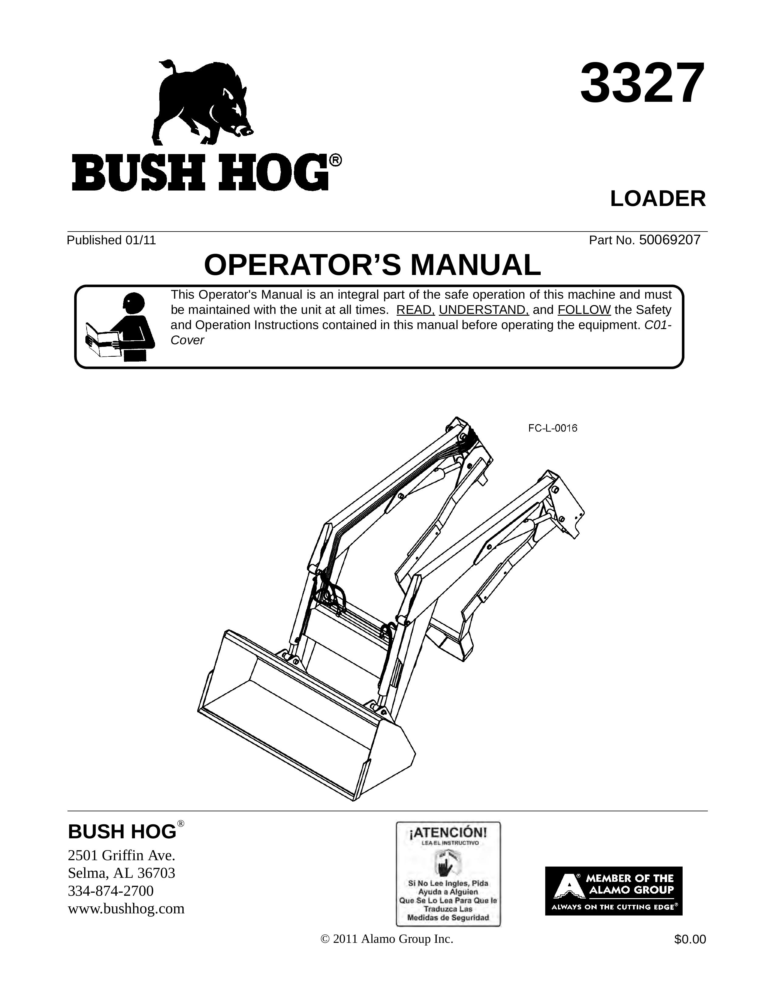 Bush Hog 3327 Compact Loader User Manual
