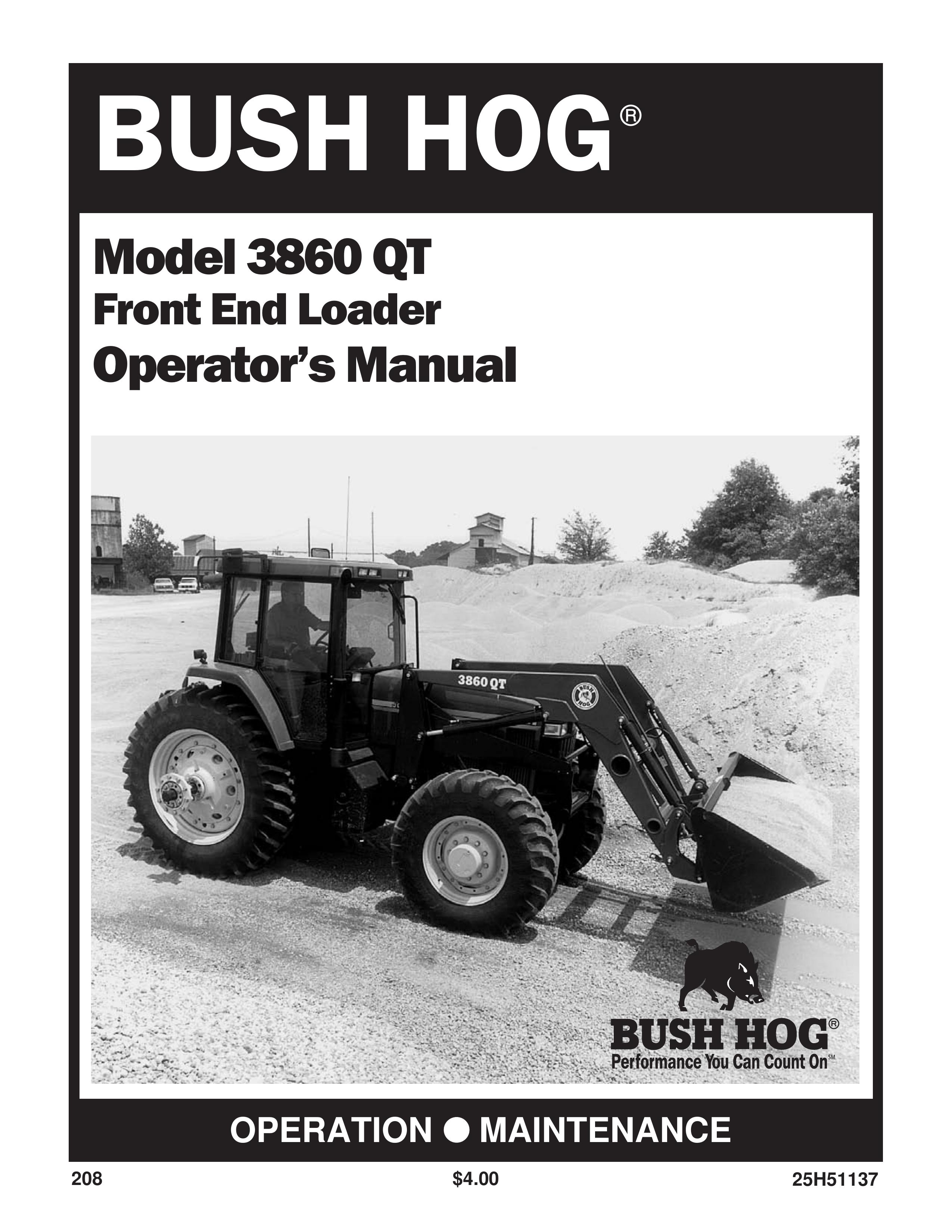 Bush Hog 3860 QT Compact Loader User Manual