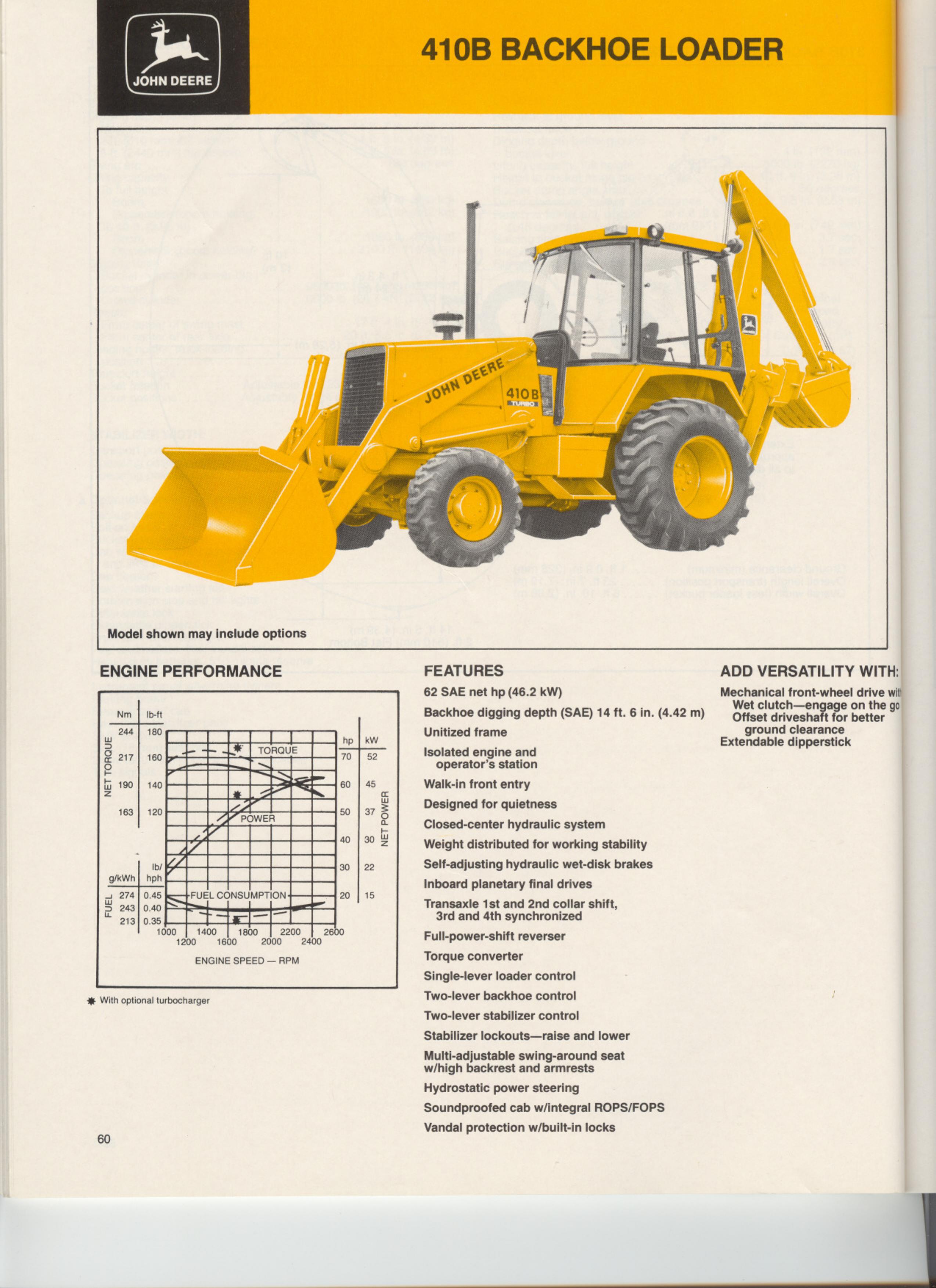 John Deere 410B Compact Loader User Manual