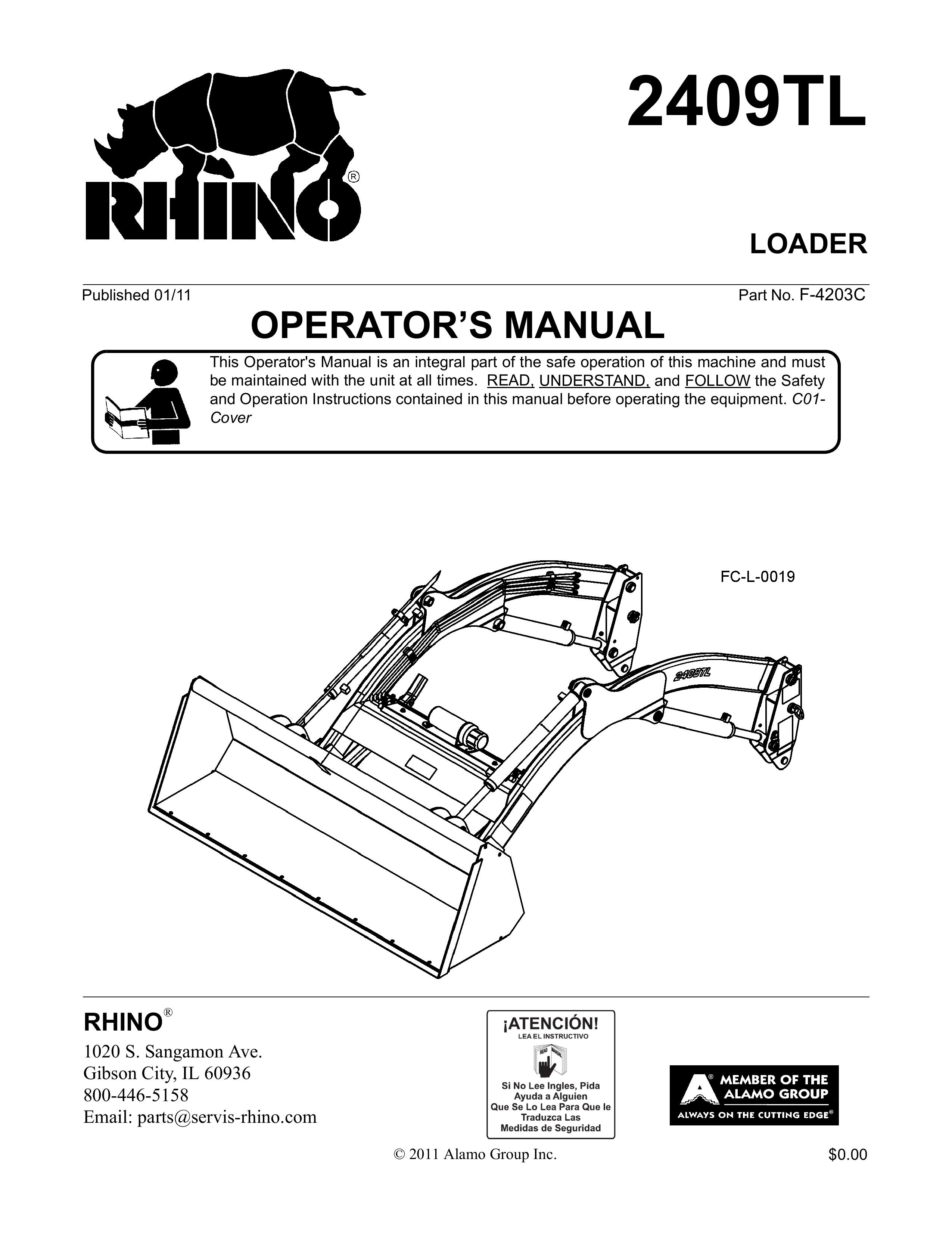 Servis-Rhino 2409TL Compact Loader User Manual