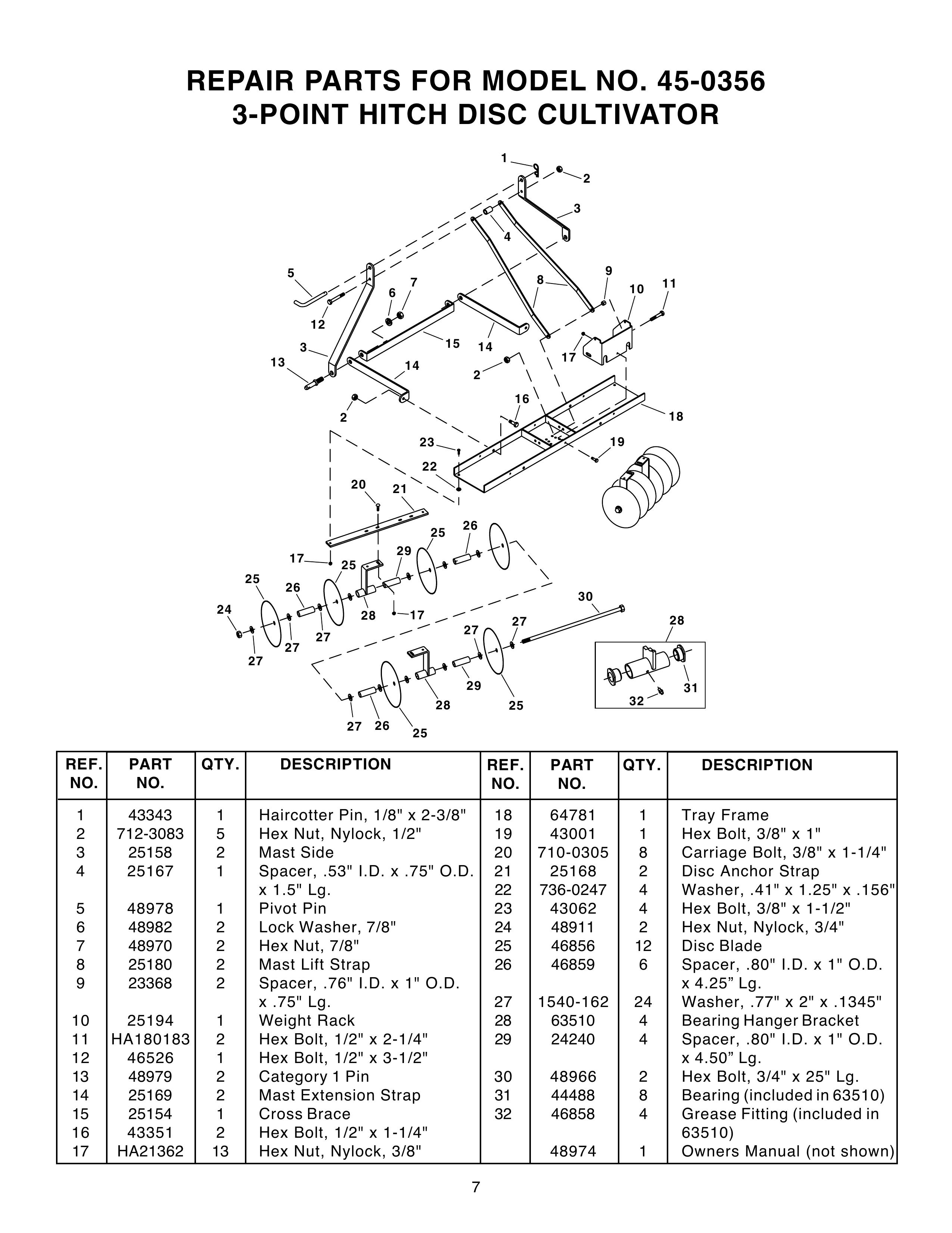 Agri-Fab 45-0356 Cultivator User Manual
