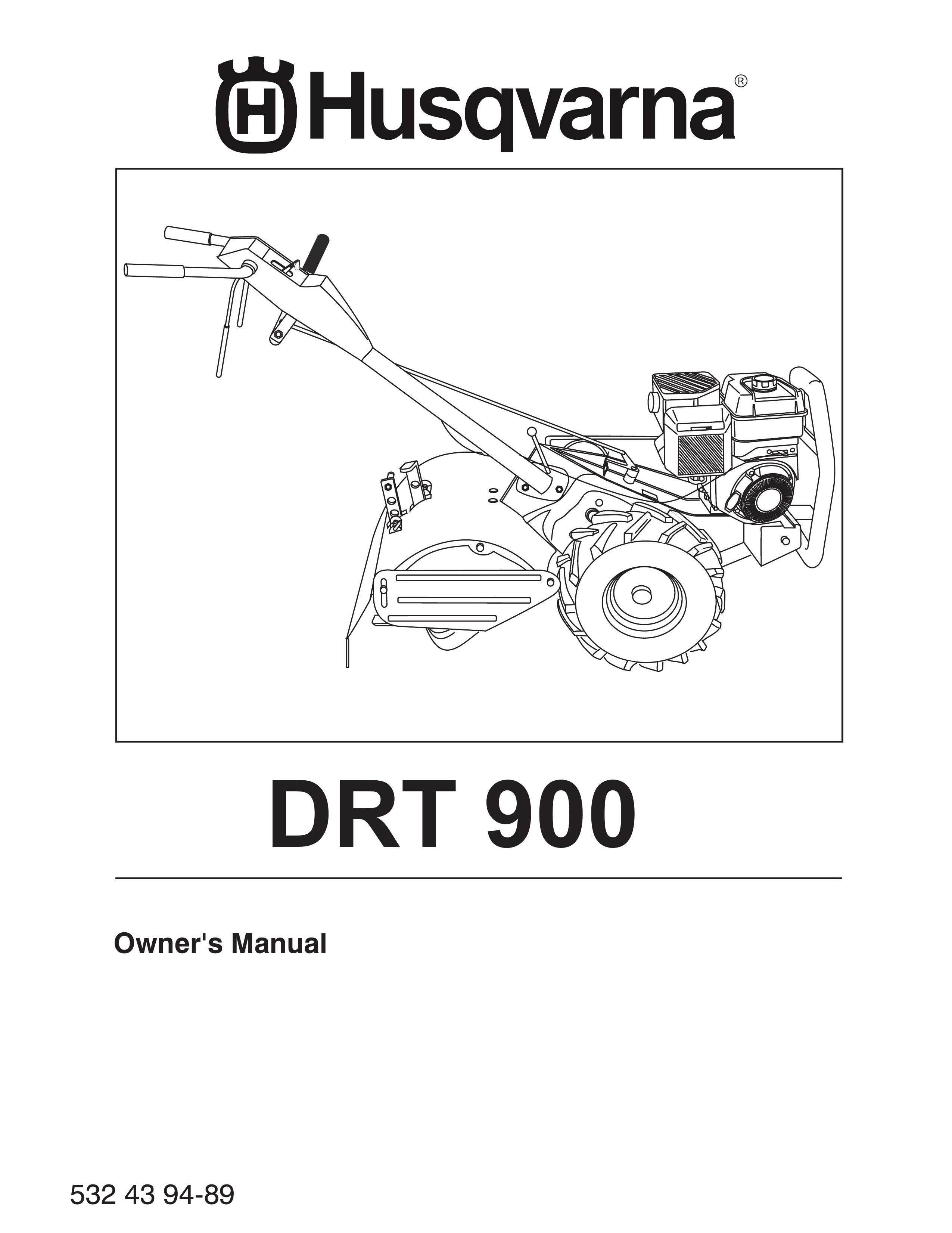 Husqvarna DRT900 Cultivator User Manual