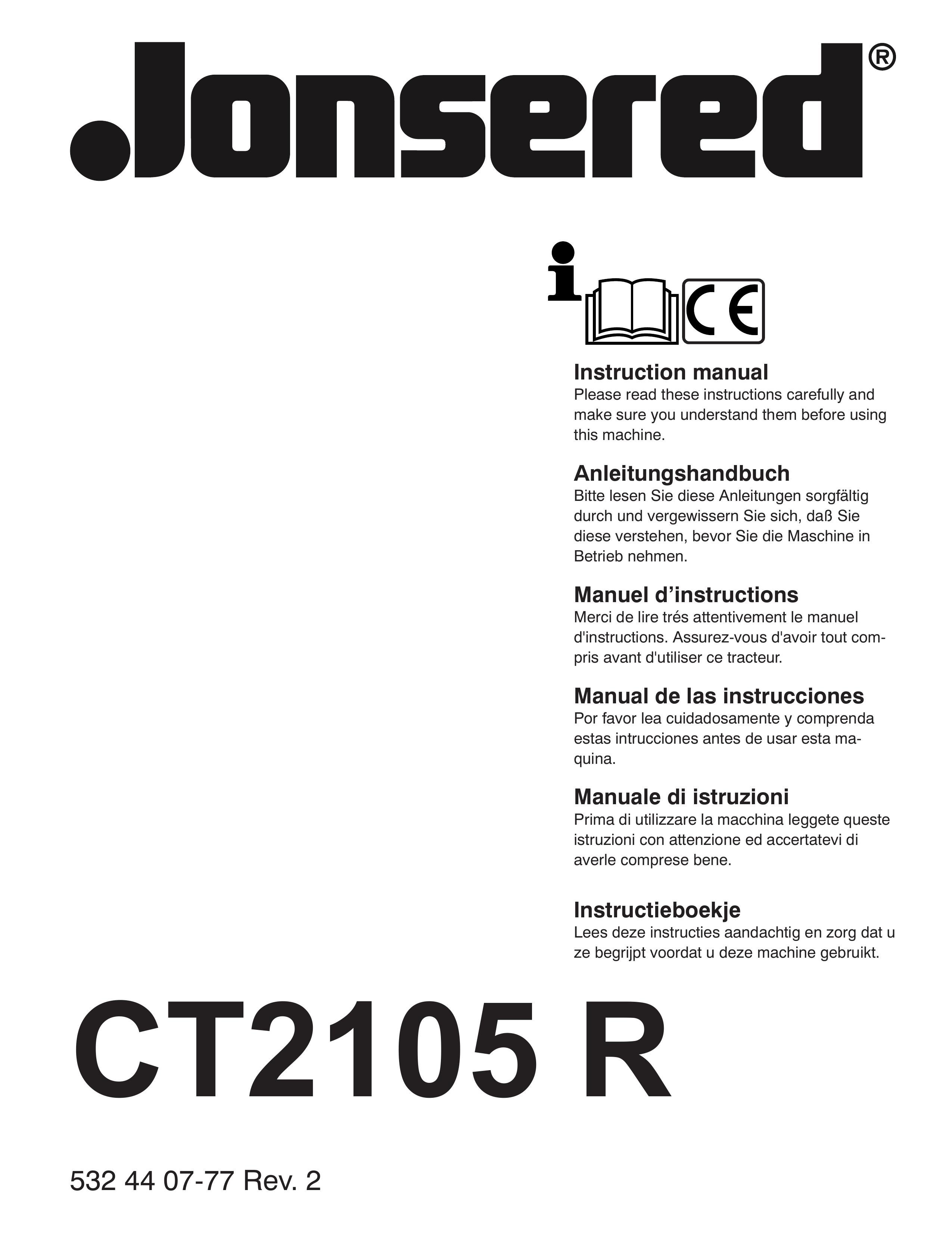 Jonsered CT2105 R Cultivator User Manual