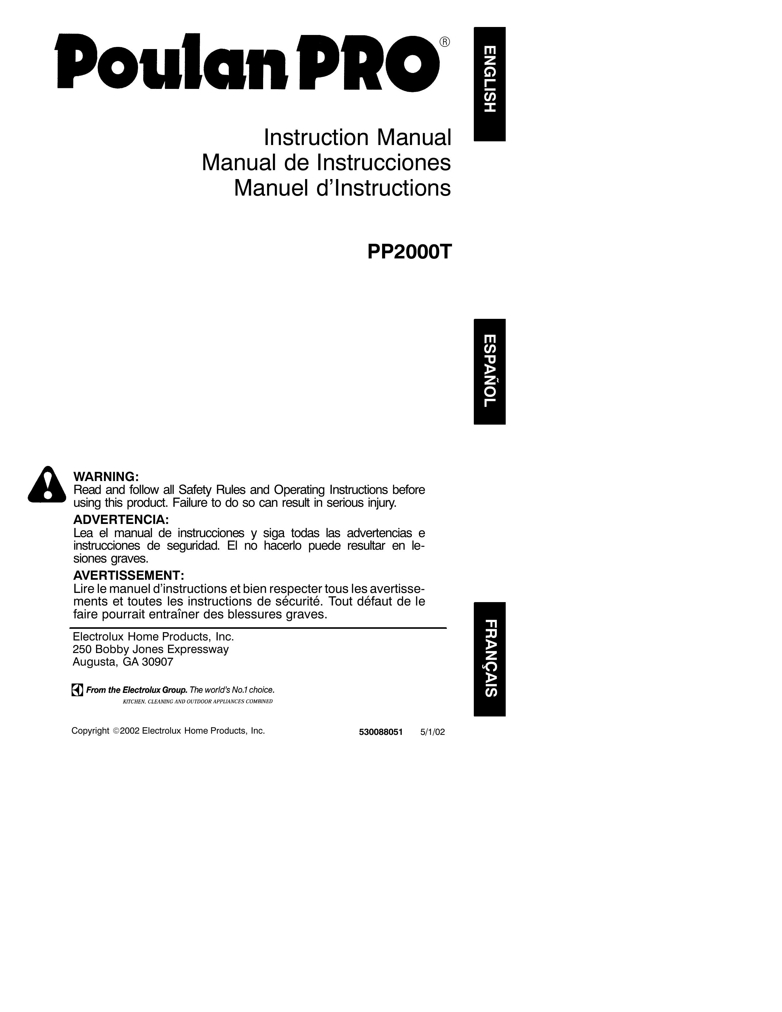 Poulan 530088051 Cultivator User Manual