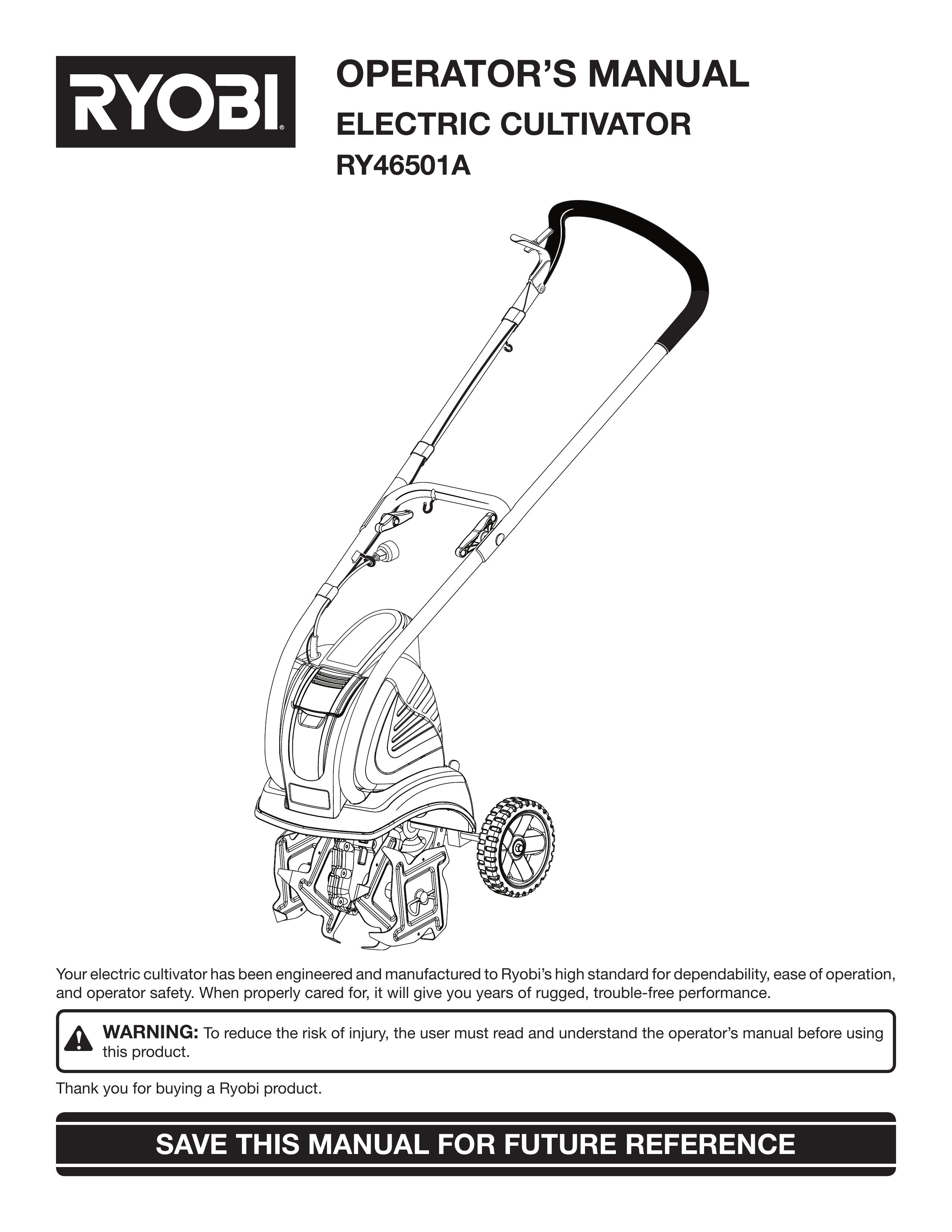 Ryobi Outdoor RY46501A Cultivator User Manual