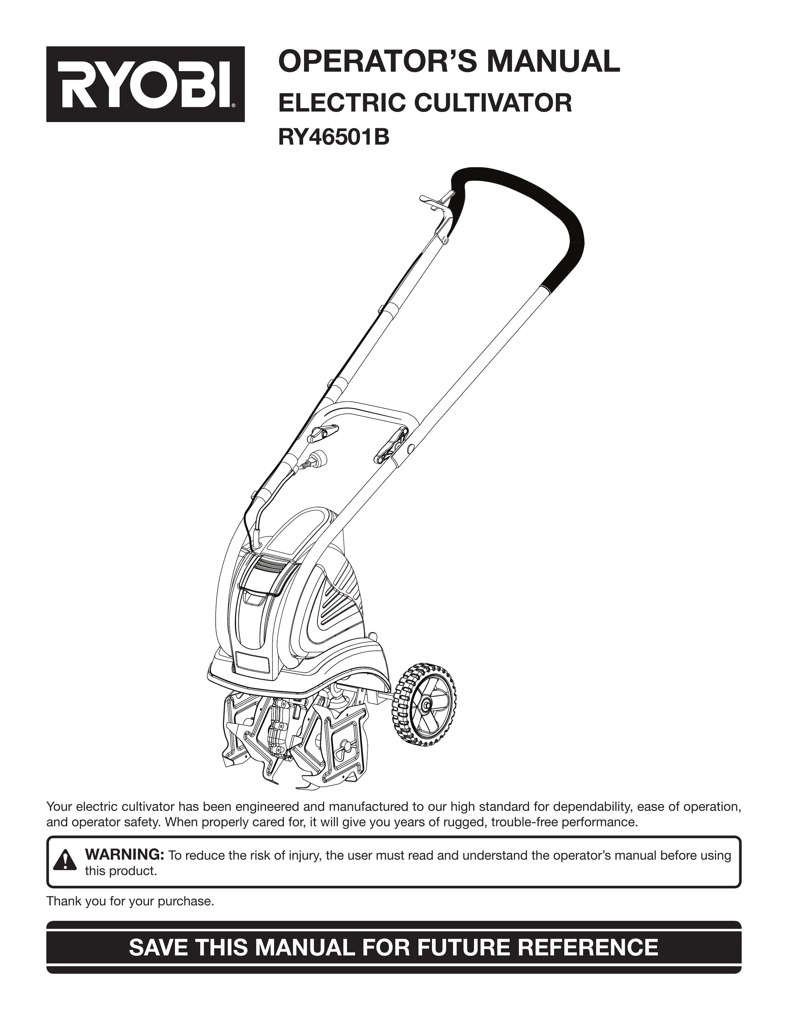 Ryobi Outdoor RY46501B Cultivator User Manual