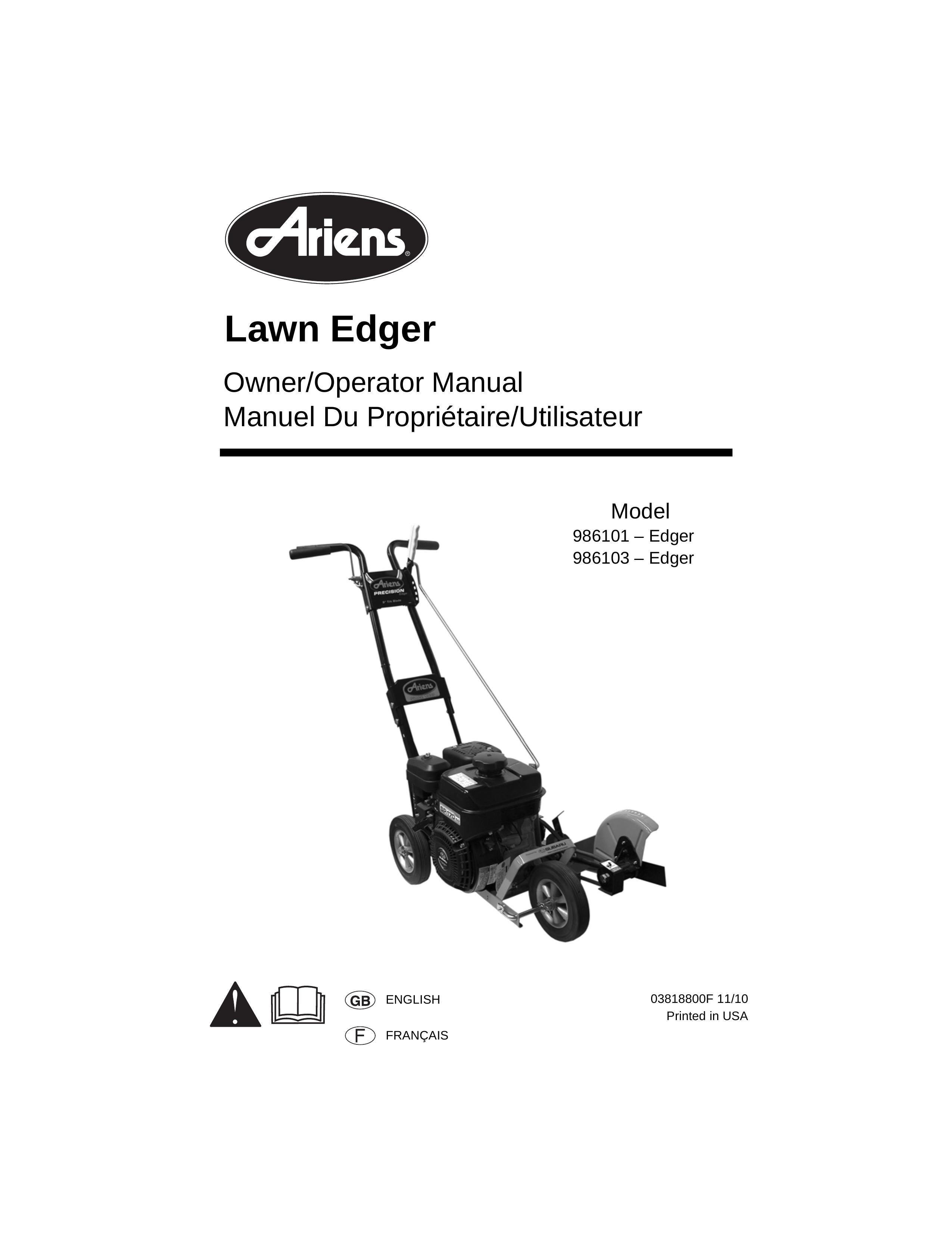 Ariens 986101 Edger User Manual