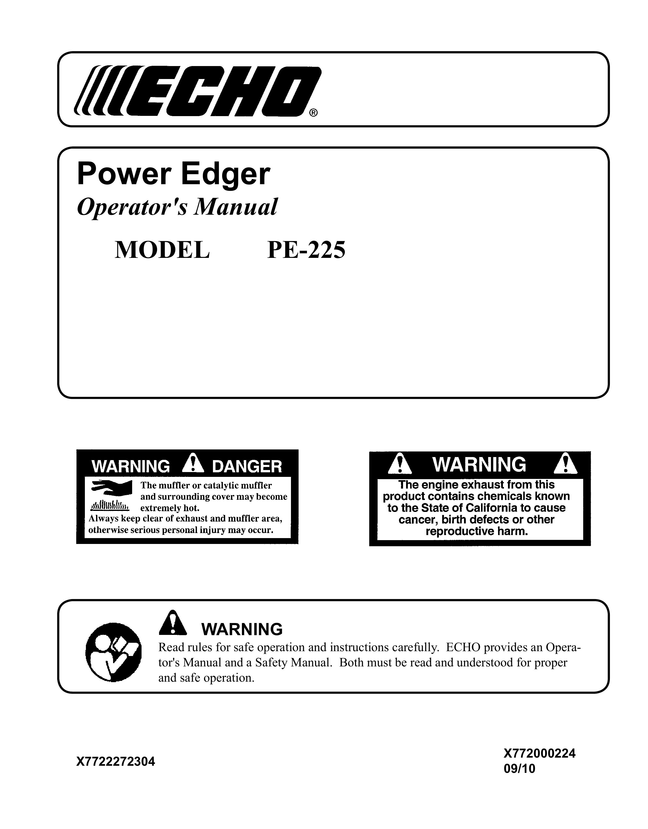 Echo PE-225 Edger User Manual