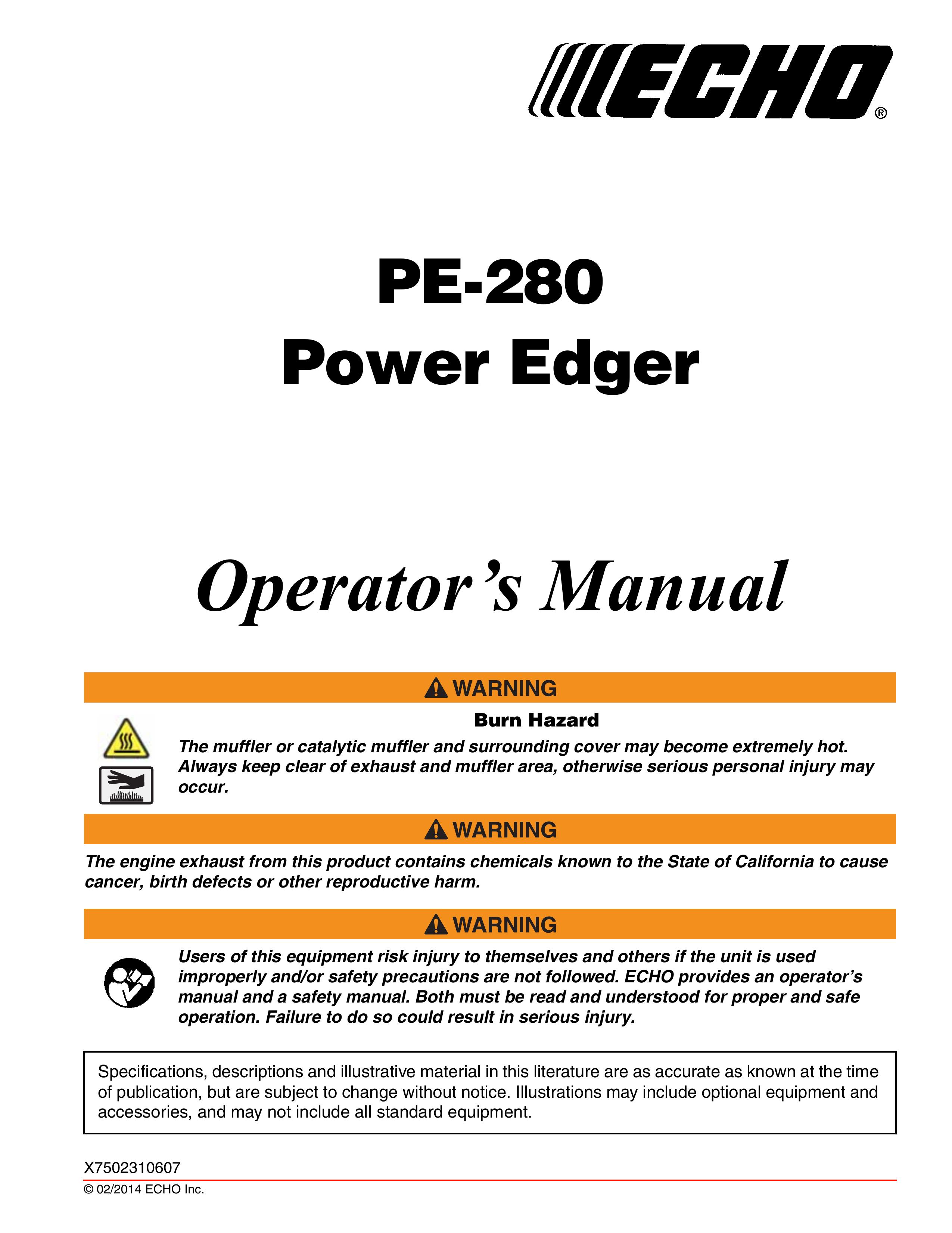Echo PE-280 Edger User Manual