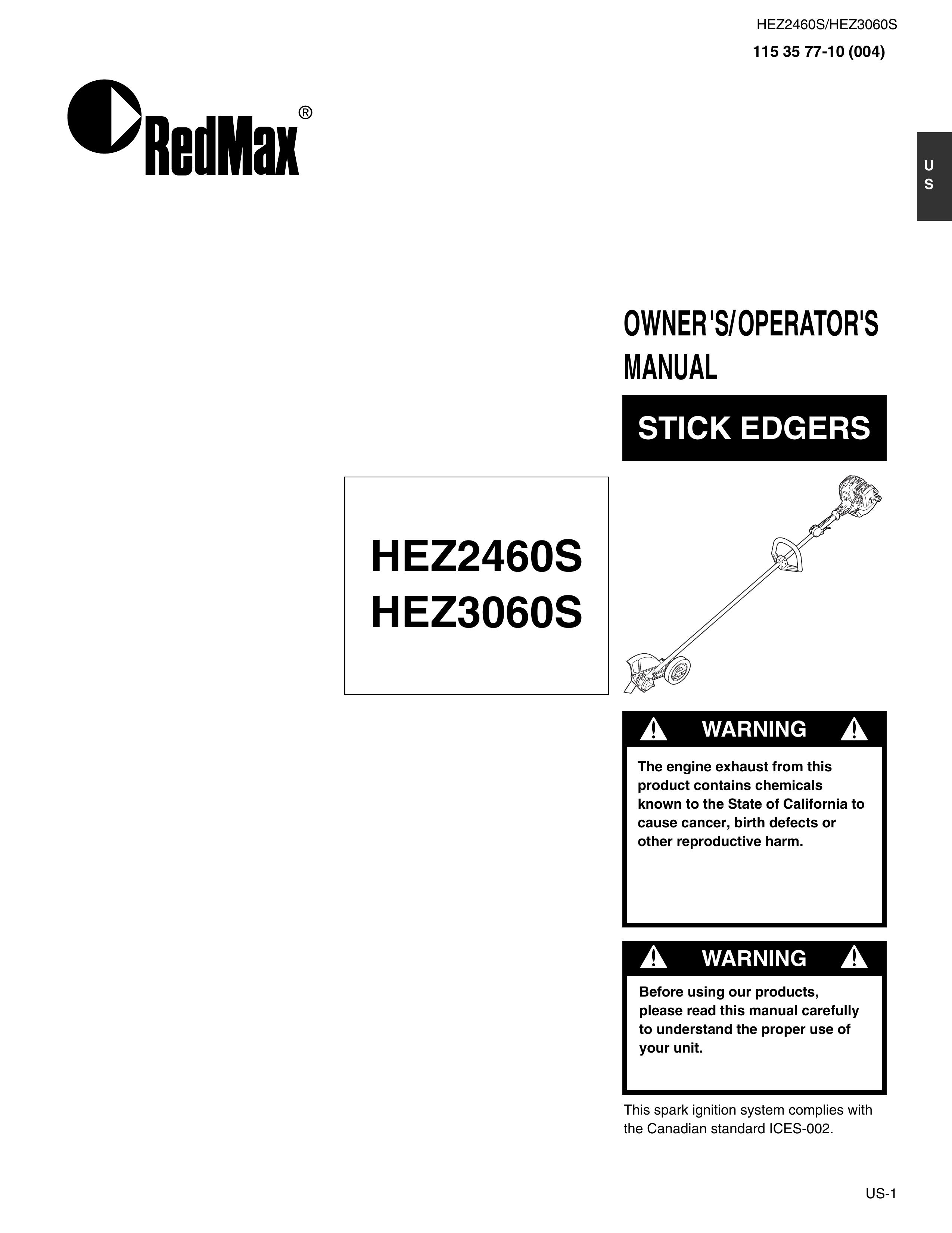 RedMax HEZ3060S Edger User Manual