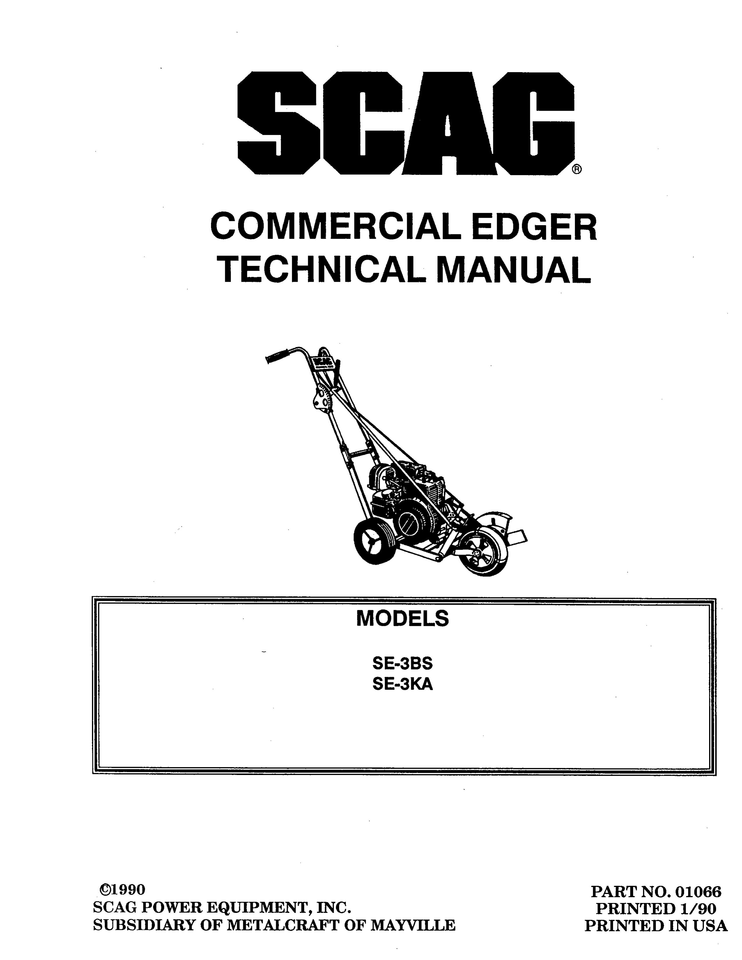 Scag Power Equipment SE-3BS Edger User Manual
