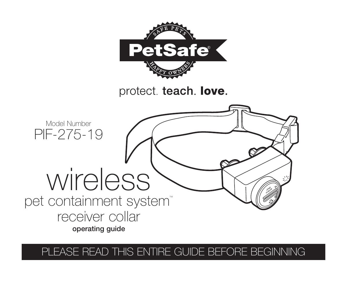 Petsafe PIF-275-19 Electric Pet Fence User Manual
