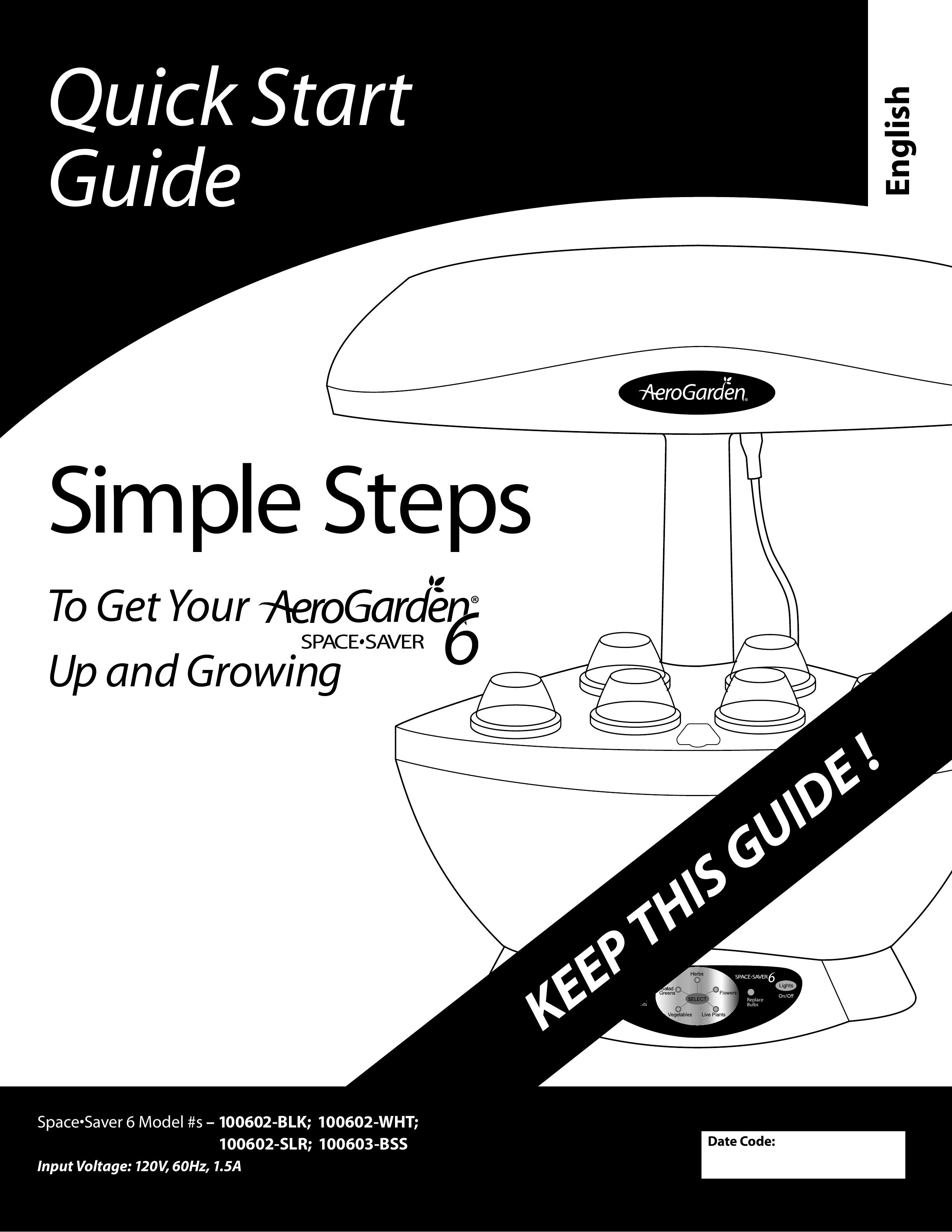 AeroGarden 100602-SLR Greenhouse Kit User Manual