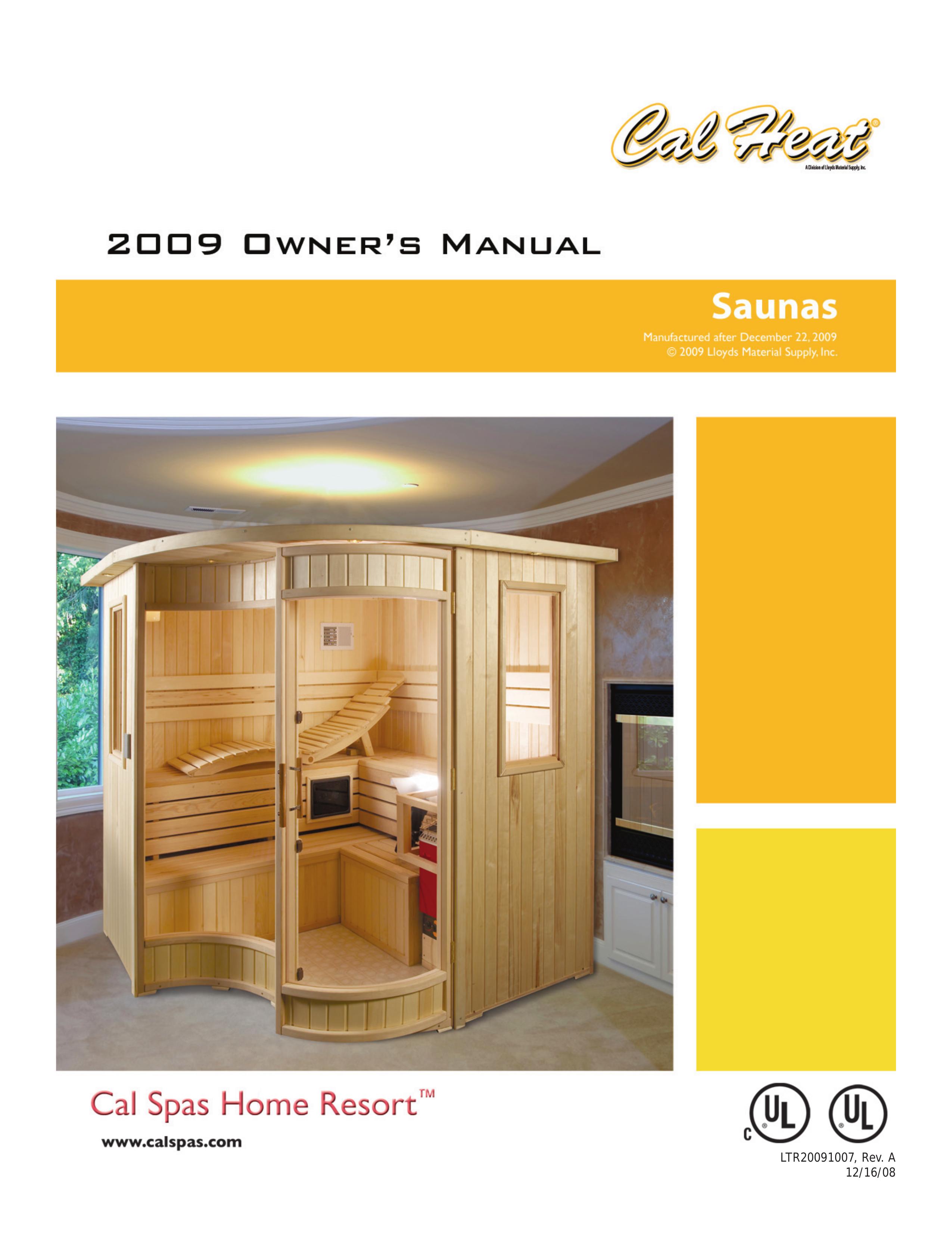 Cal Spas Saunas Hot Tub User Manual