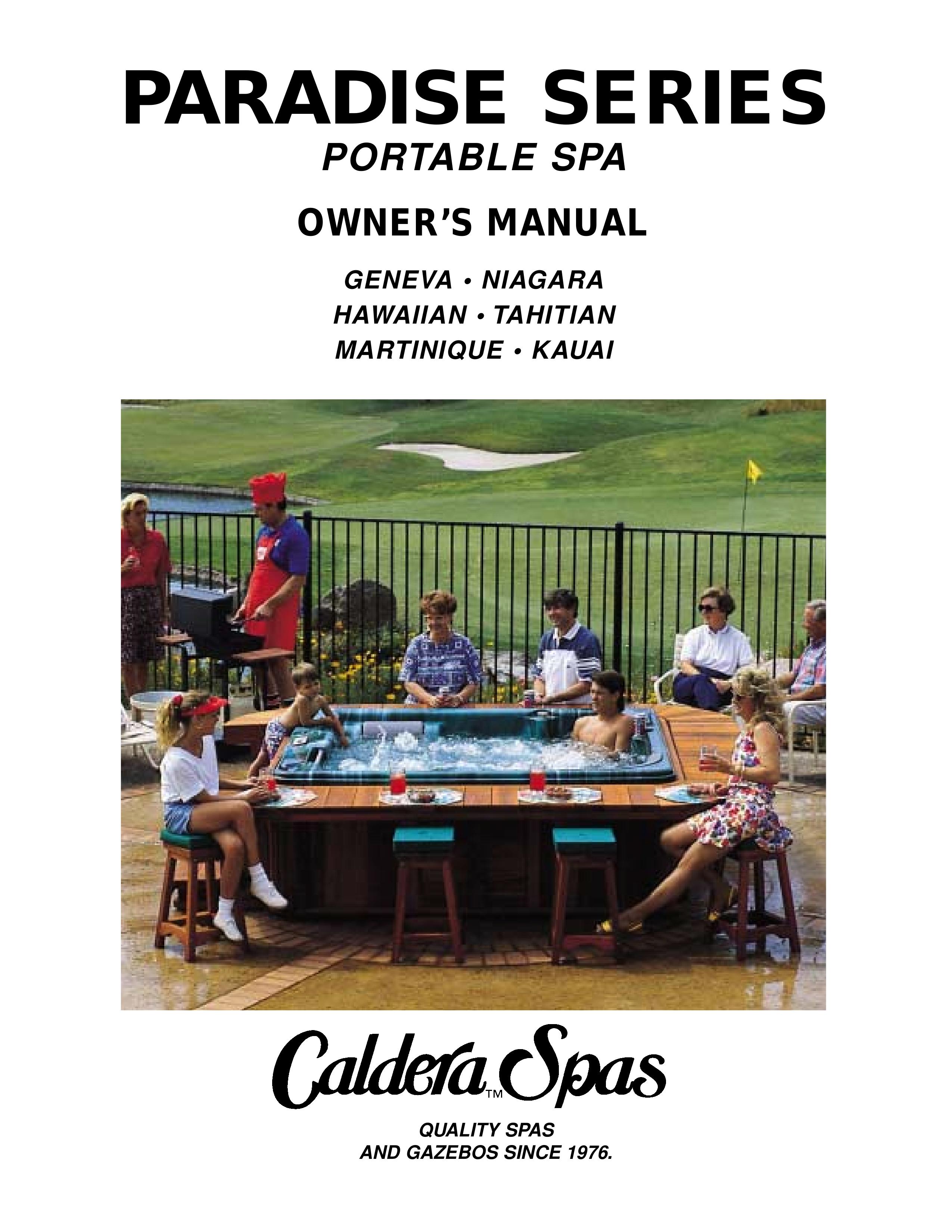 Caldera Paradise Series Hot Tub User Manual