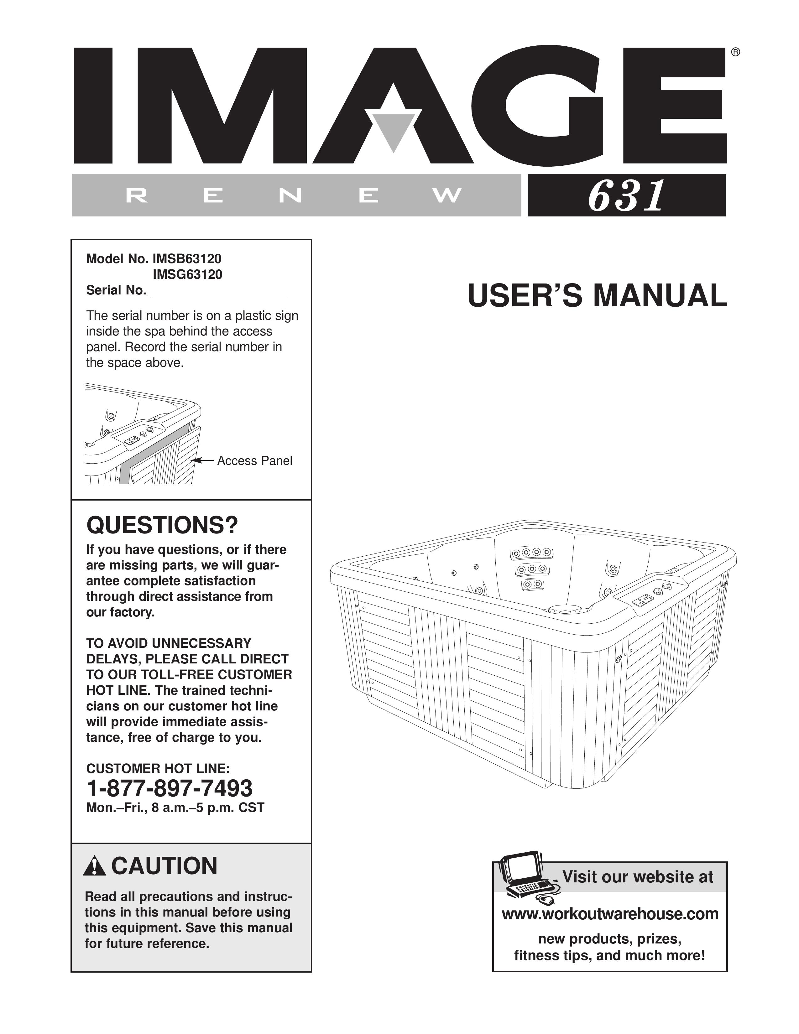 Image IMSB63120, IMSG63120 Hot Tub User Manual