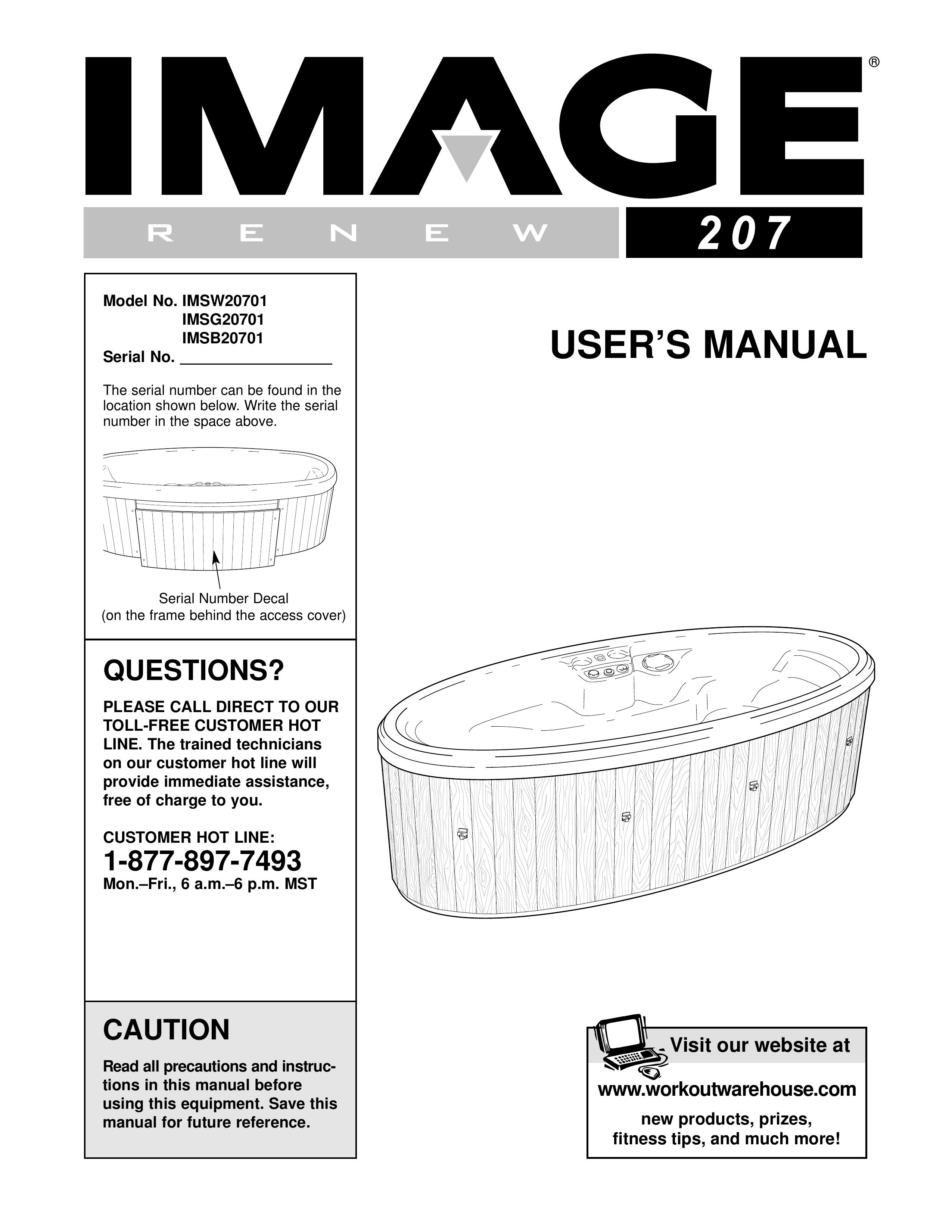 Image IMSG20701, IMSW20701, IMSB20701 Hot Tub User Manual
