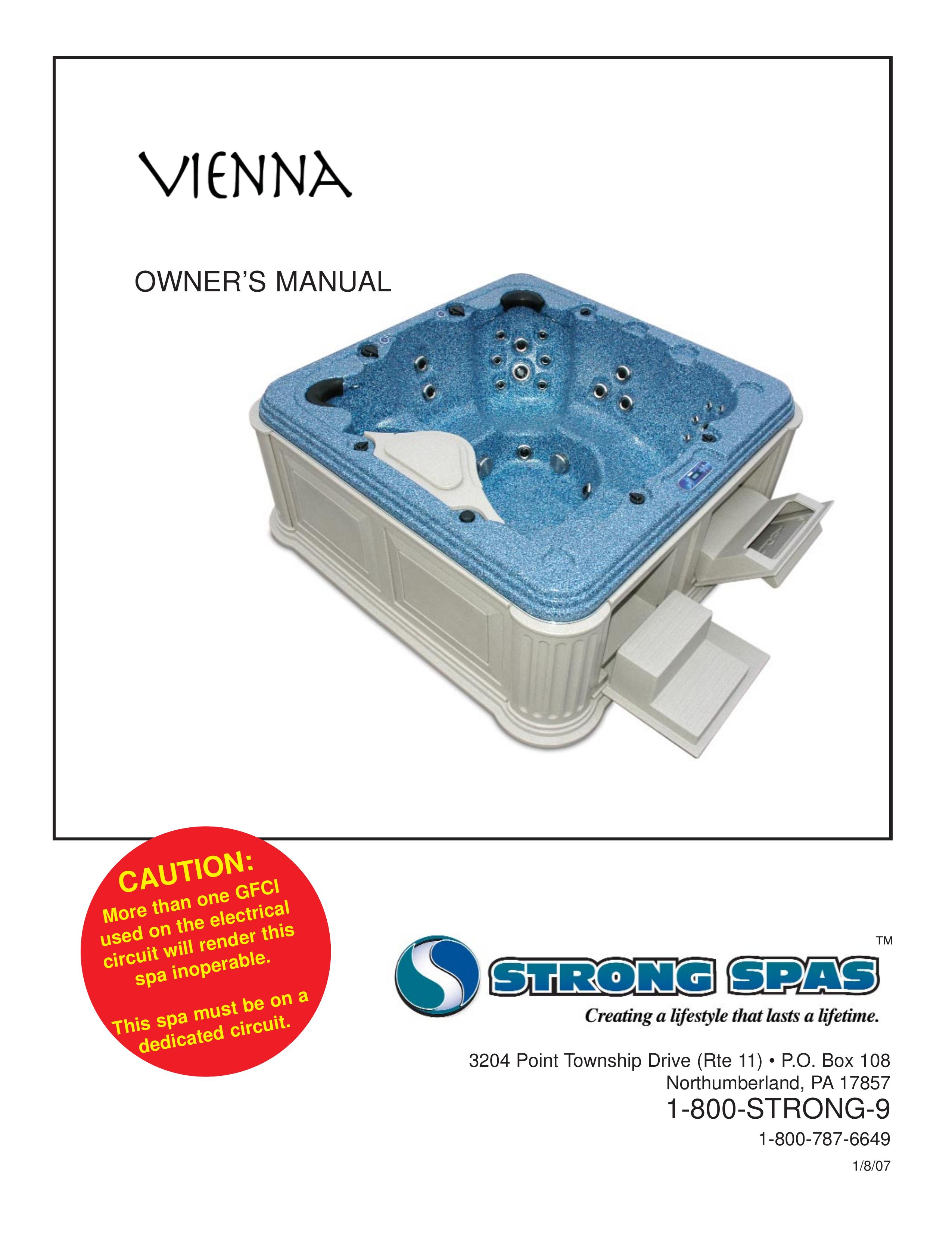 Strong Pools and Spas Vienna Hot Tub User Manual