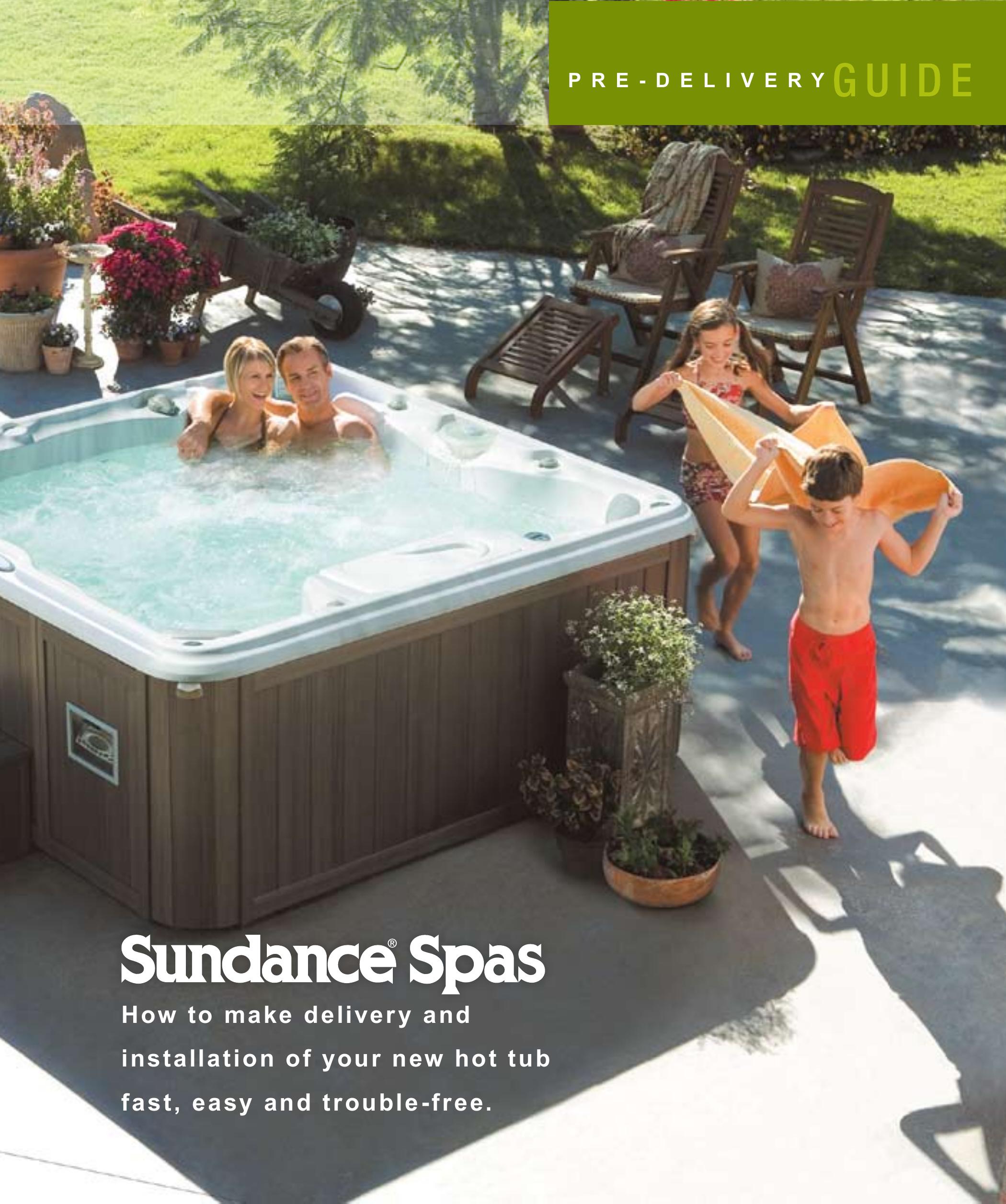 Sundance Spas 680 Series Hot Tub User Manual